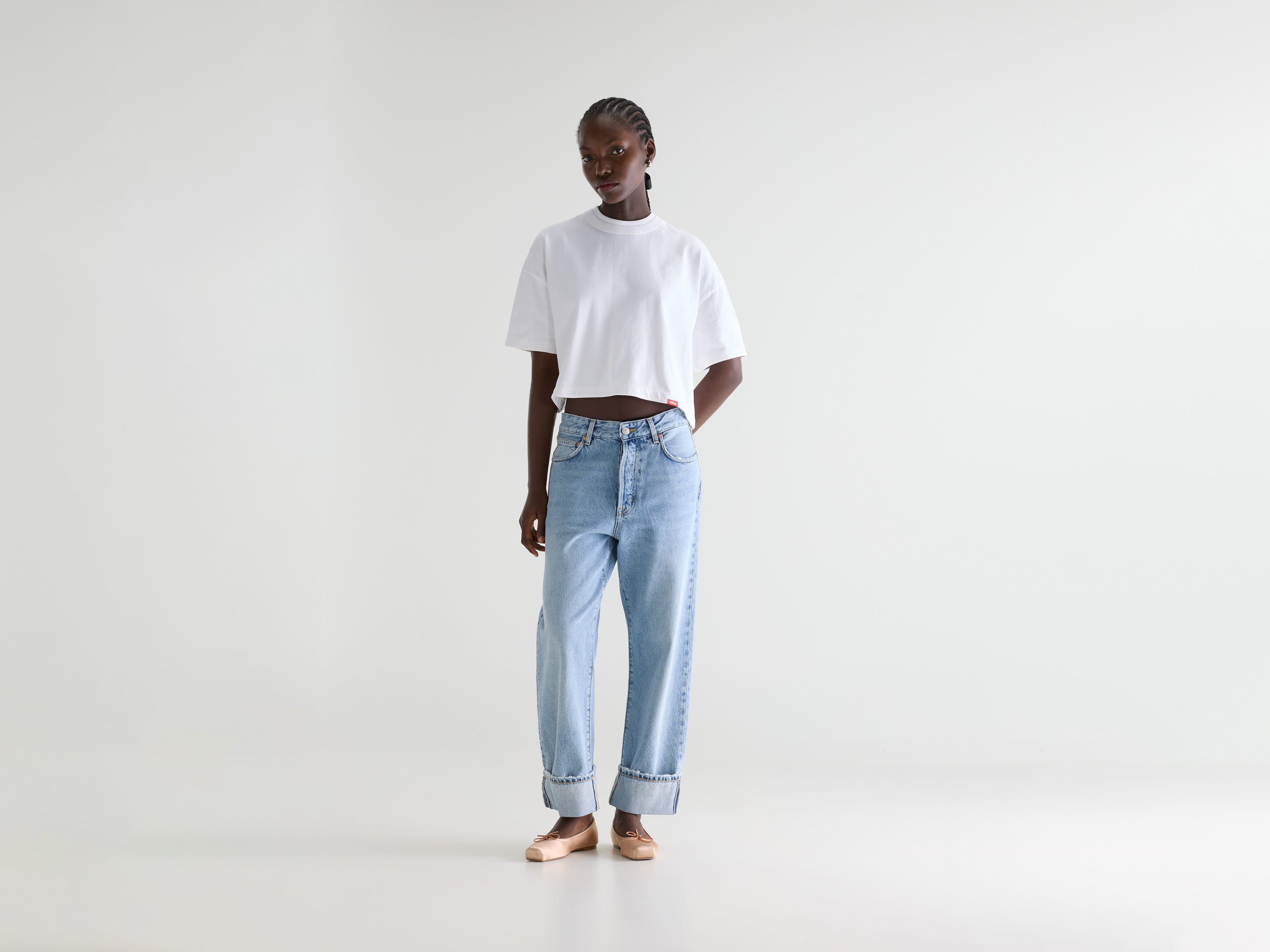 Denim N. 46 wide jeans (261 / W / BLUE BLEACH)