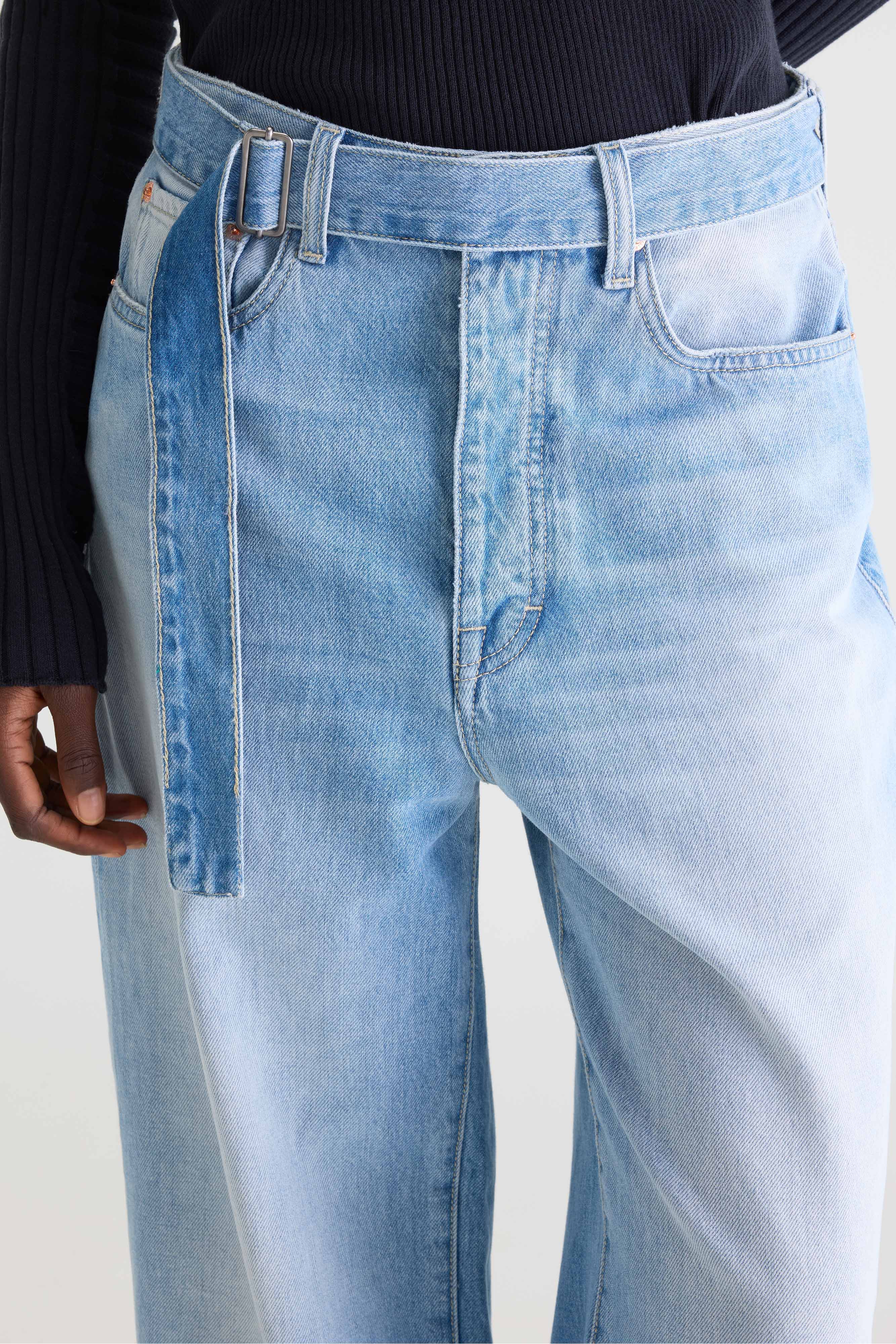 Denim N. 67 losse jeans (261 / W / USED LT BLUE)