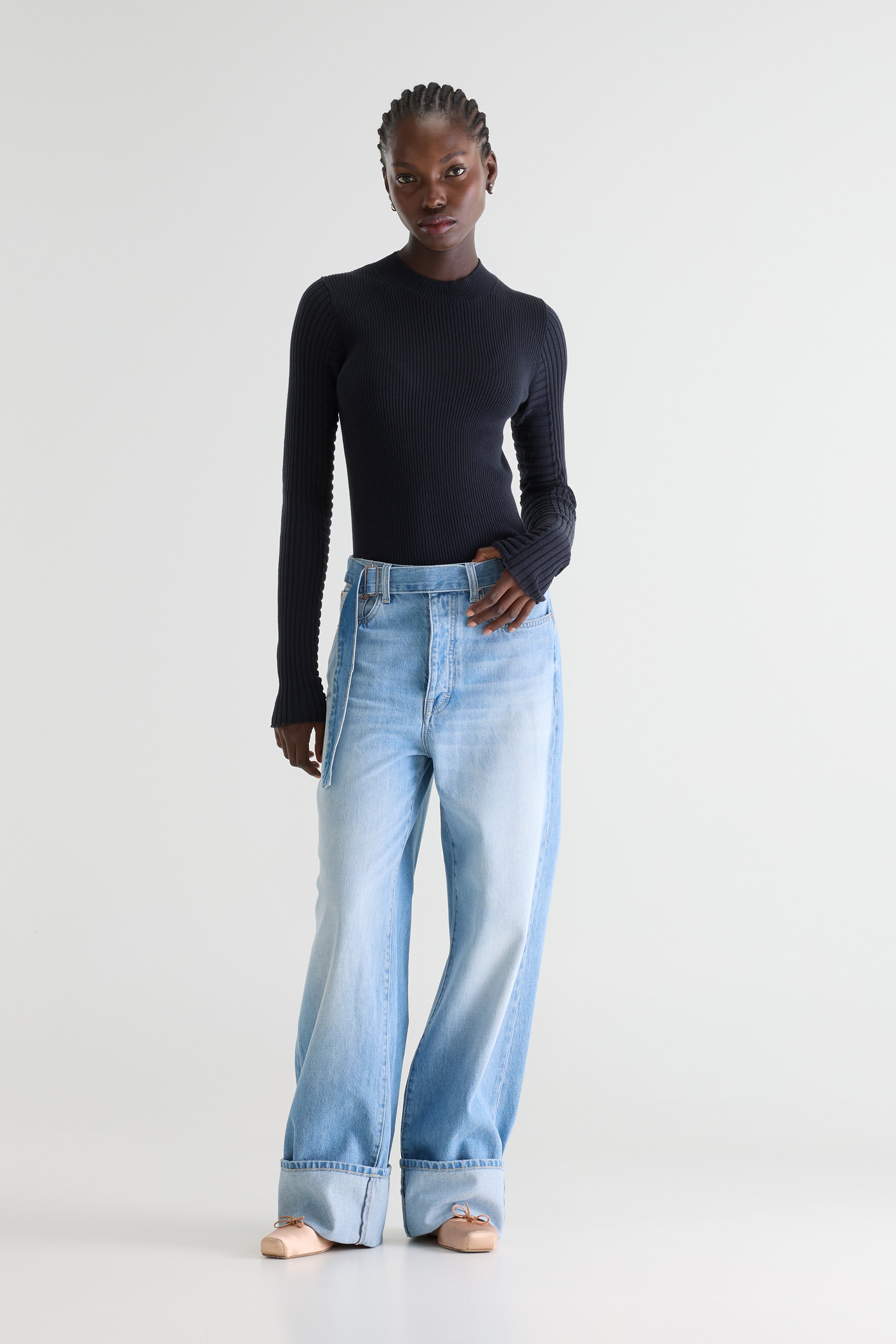 Denim N. 67 losse jeans (261 / W / USED LT BLUE)