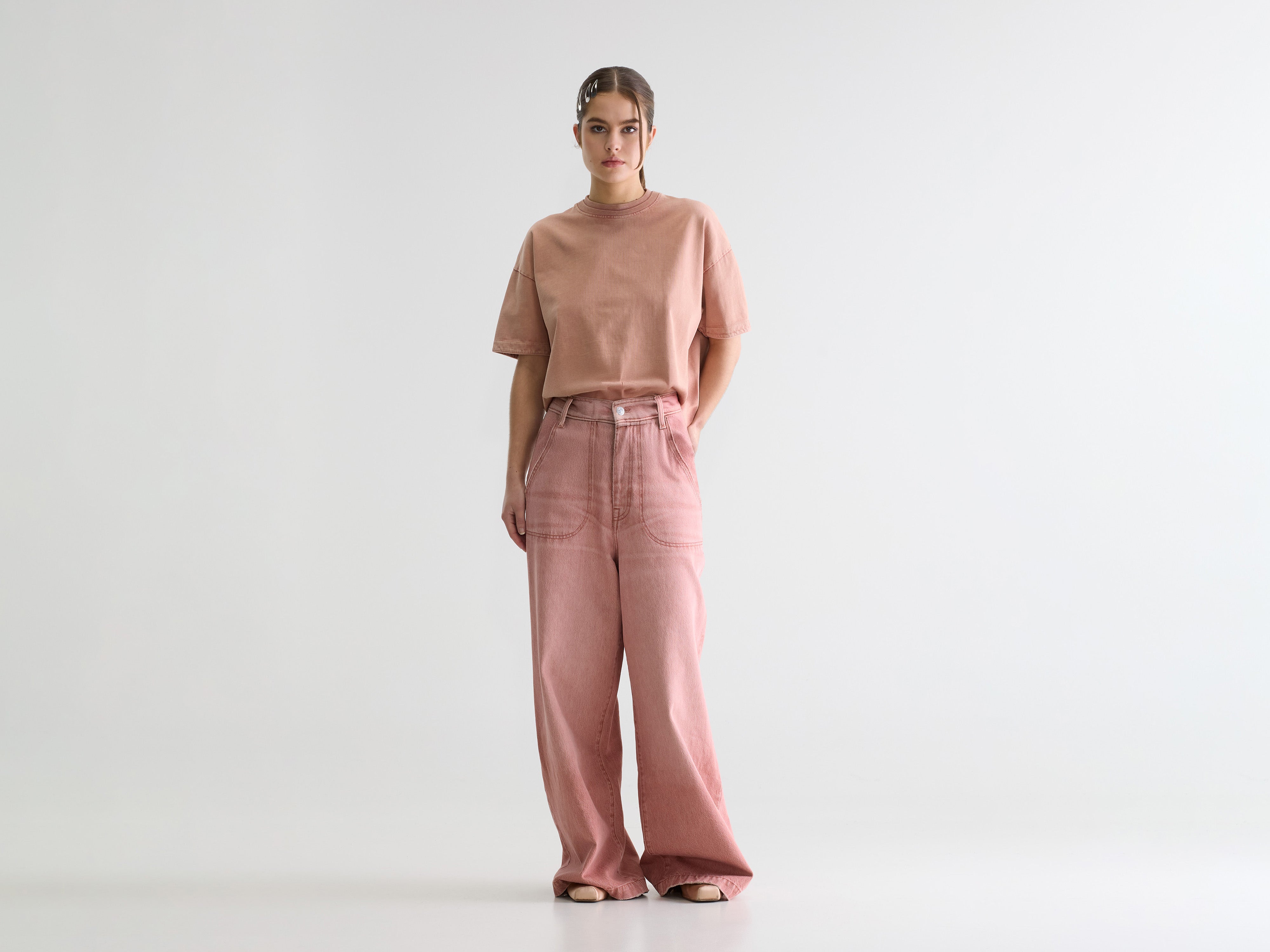 Denim N. 62 wide jeans (261 / W / RED CLAY SNOW)