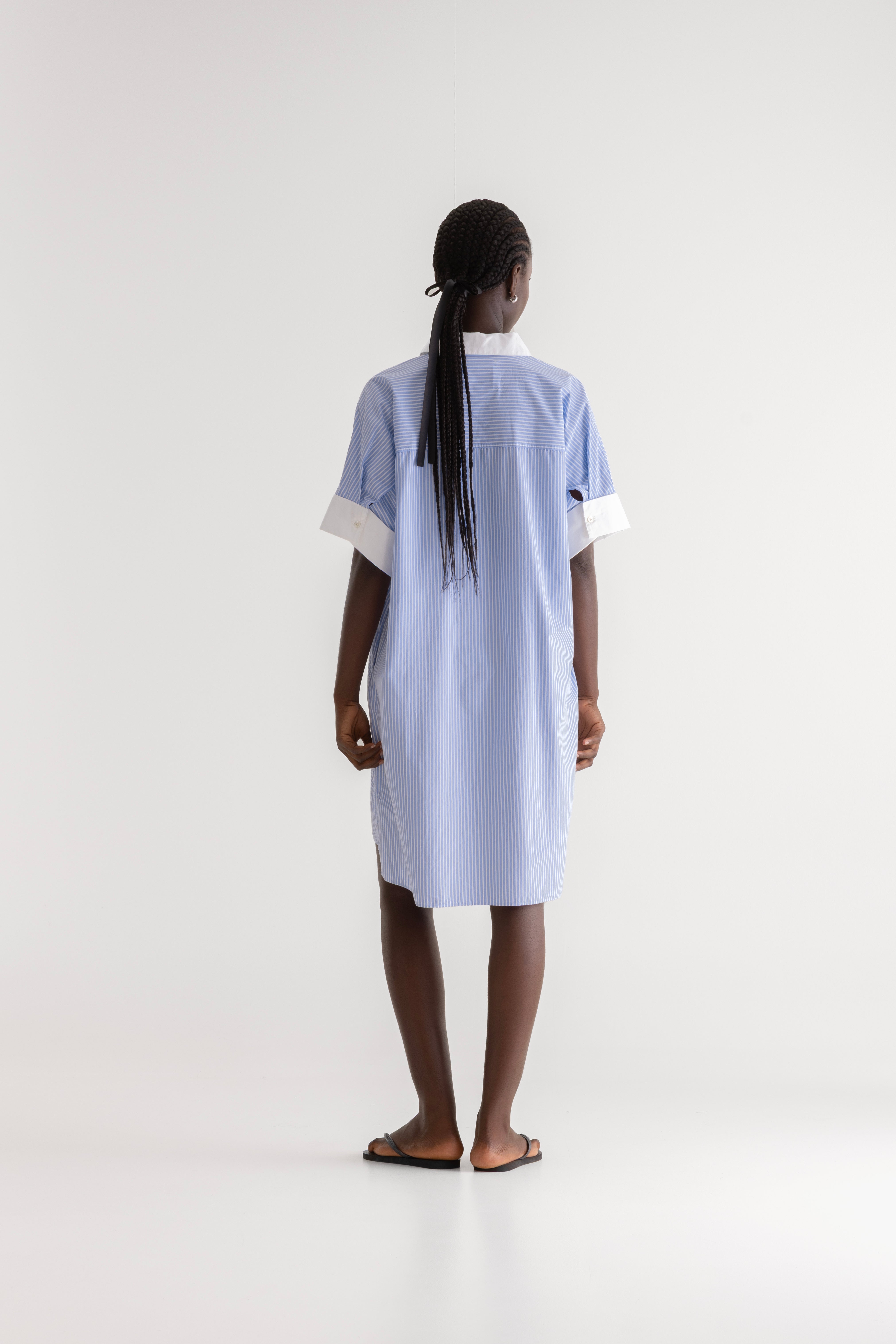 Goldy striped shirt-dress (261 / W / STRIPE F)