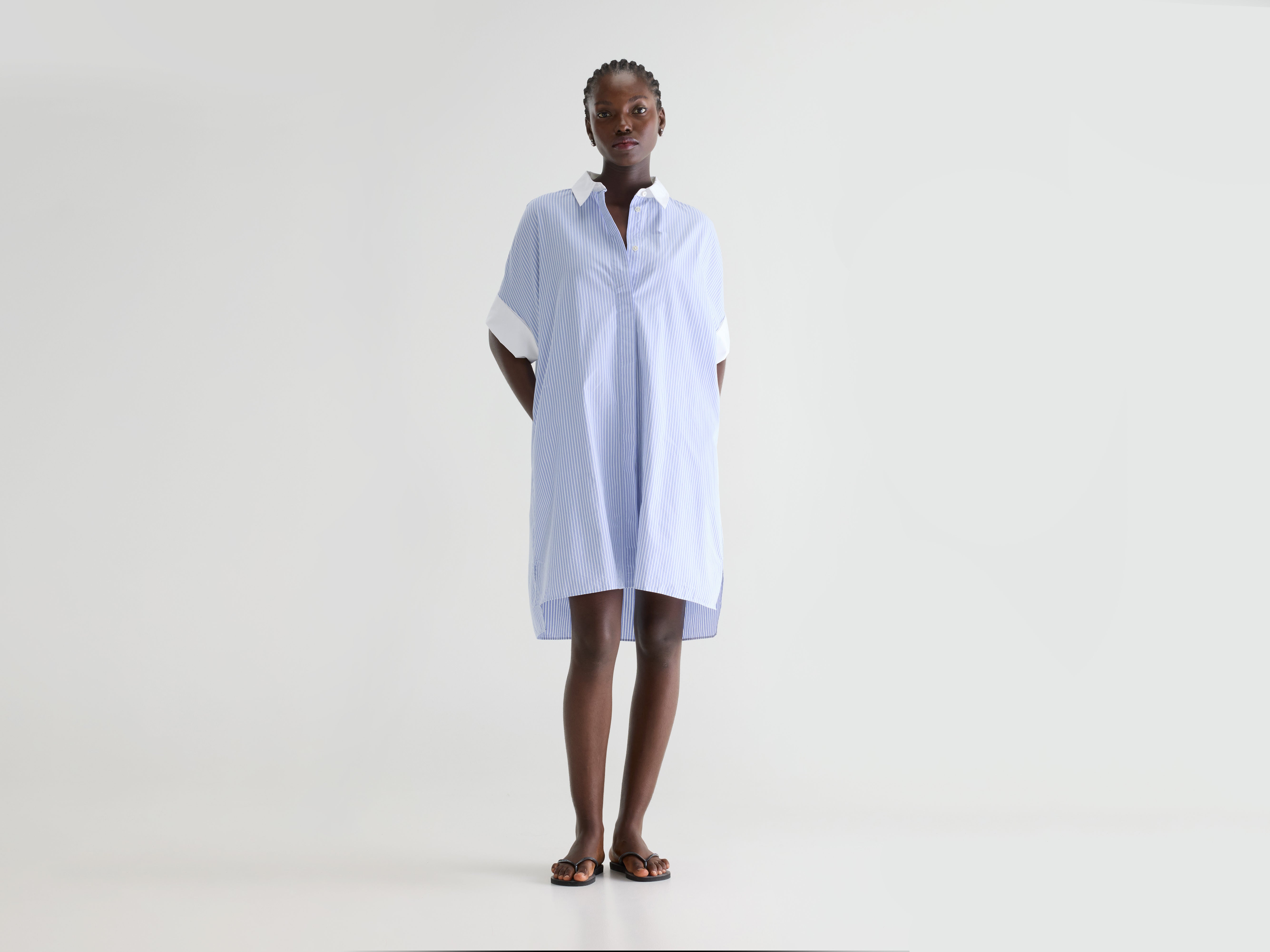 Goldy striped shirt-dress (261 / W / STRIPE F)
