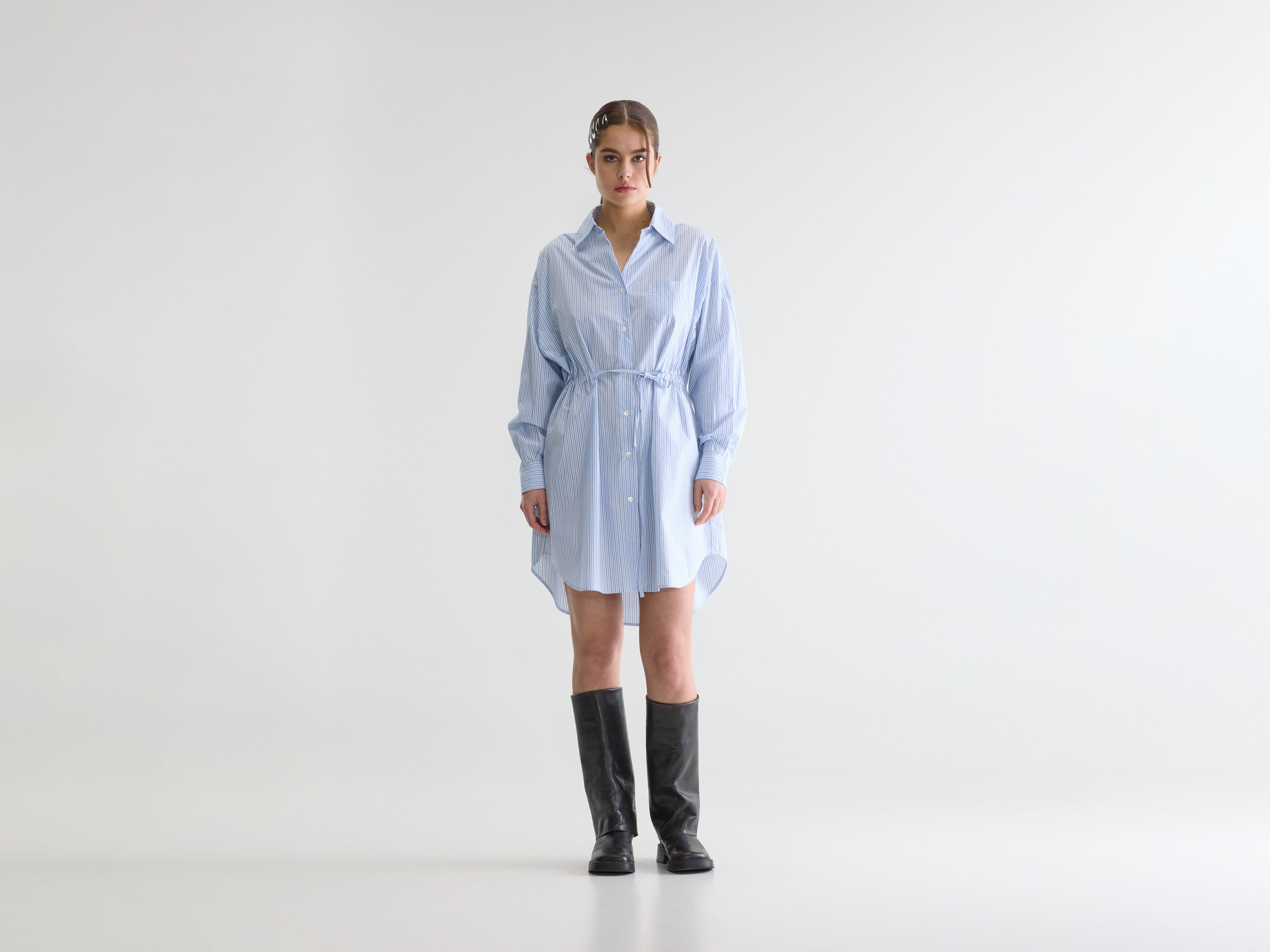 Robe-chemise à rayures Coney (261 / W / STRIPE A)