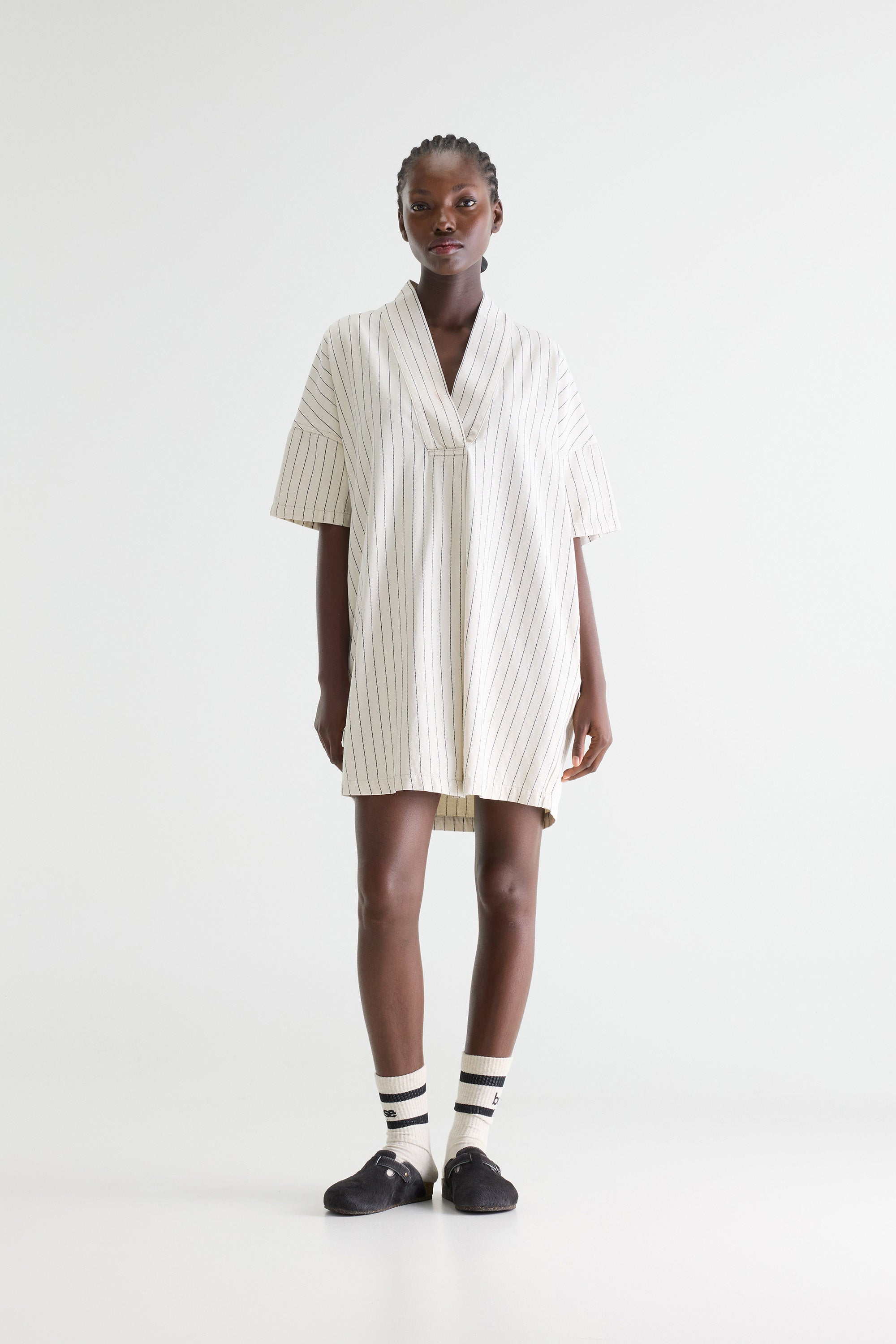 Pax Denim Dress - Natural / Navy For Women | Bellerose