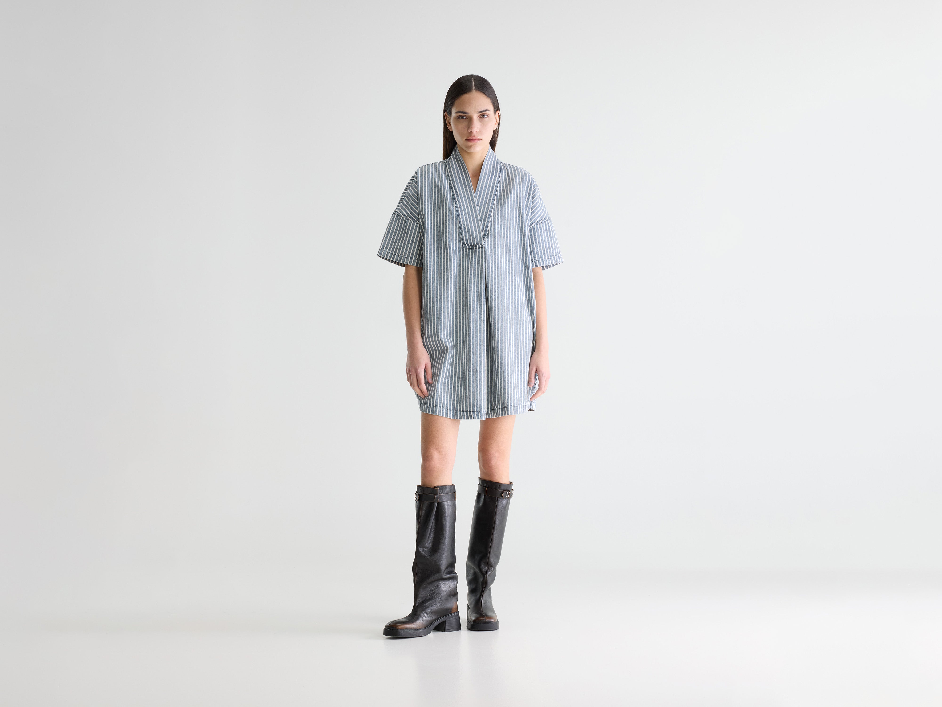 Pax denim dress (261 / W / STRIPE A)