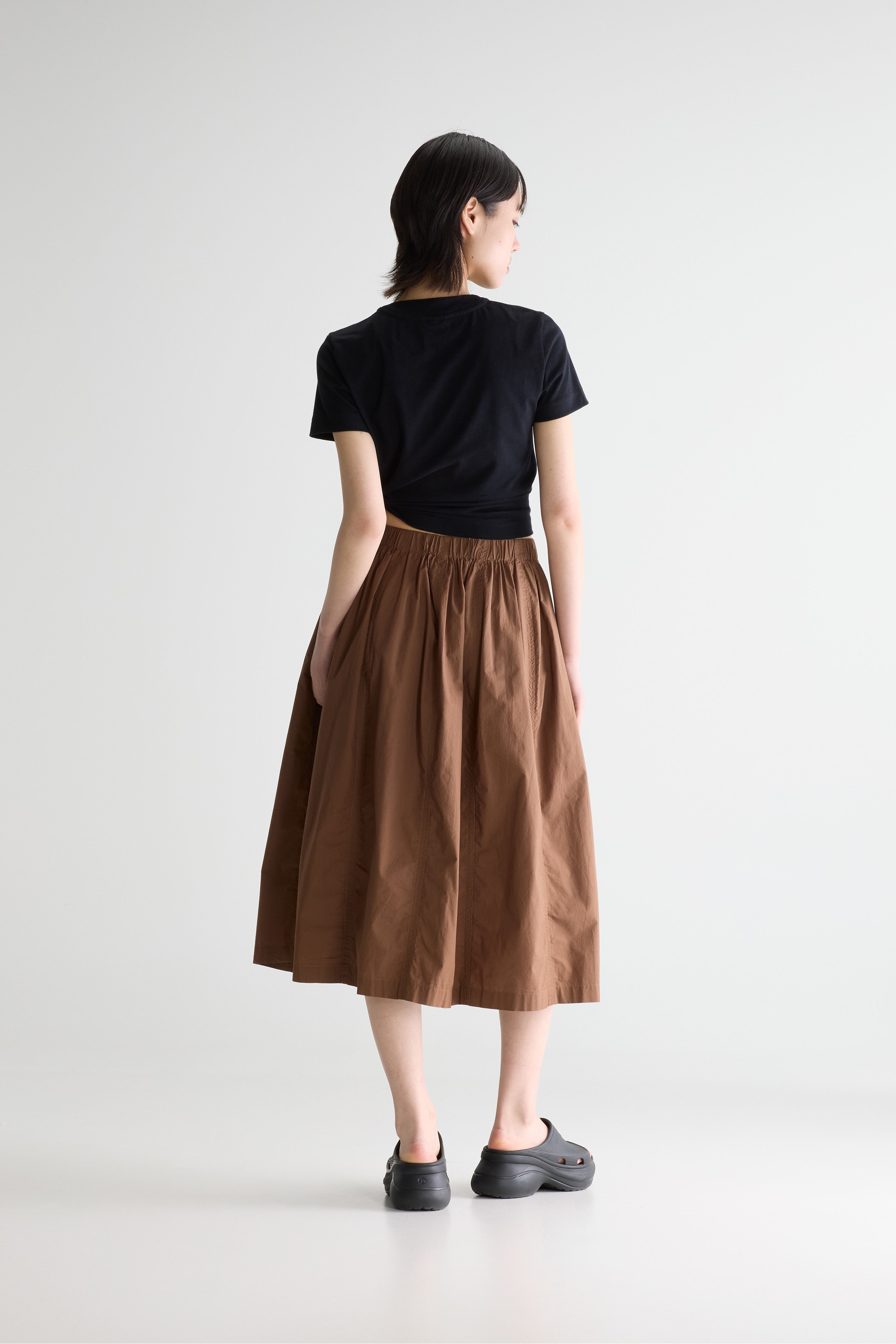 Cinley midi skirt (261 / W / CHOCOLATE)