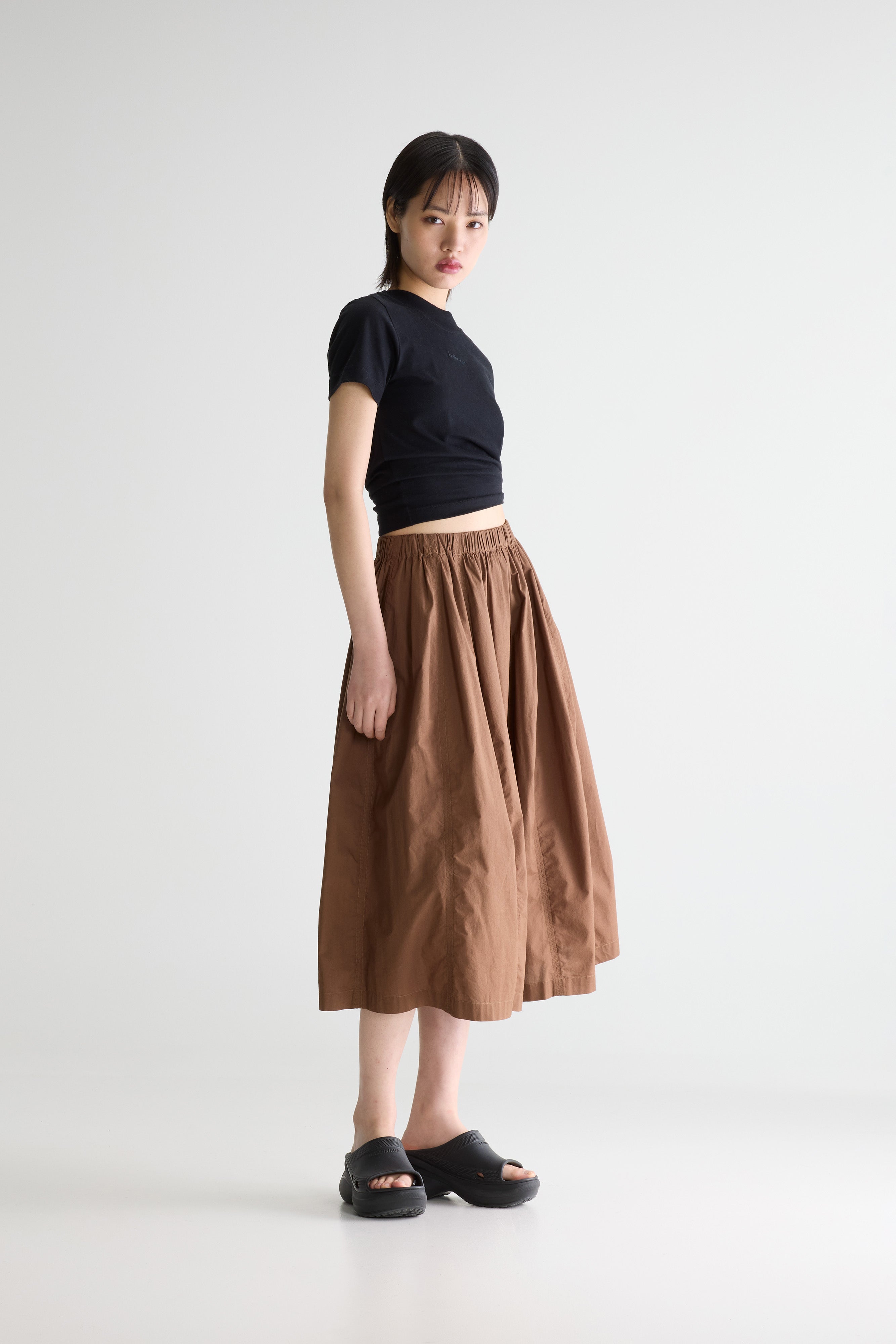 Cinley midi skirt (261 / W / CHOCOLATE)