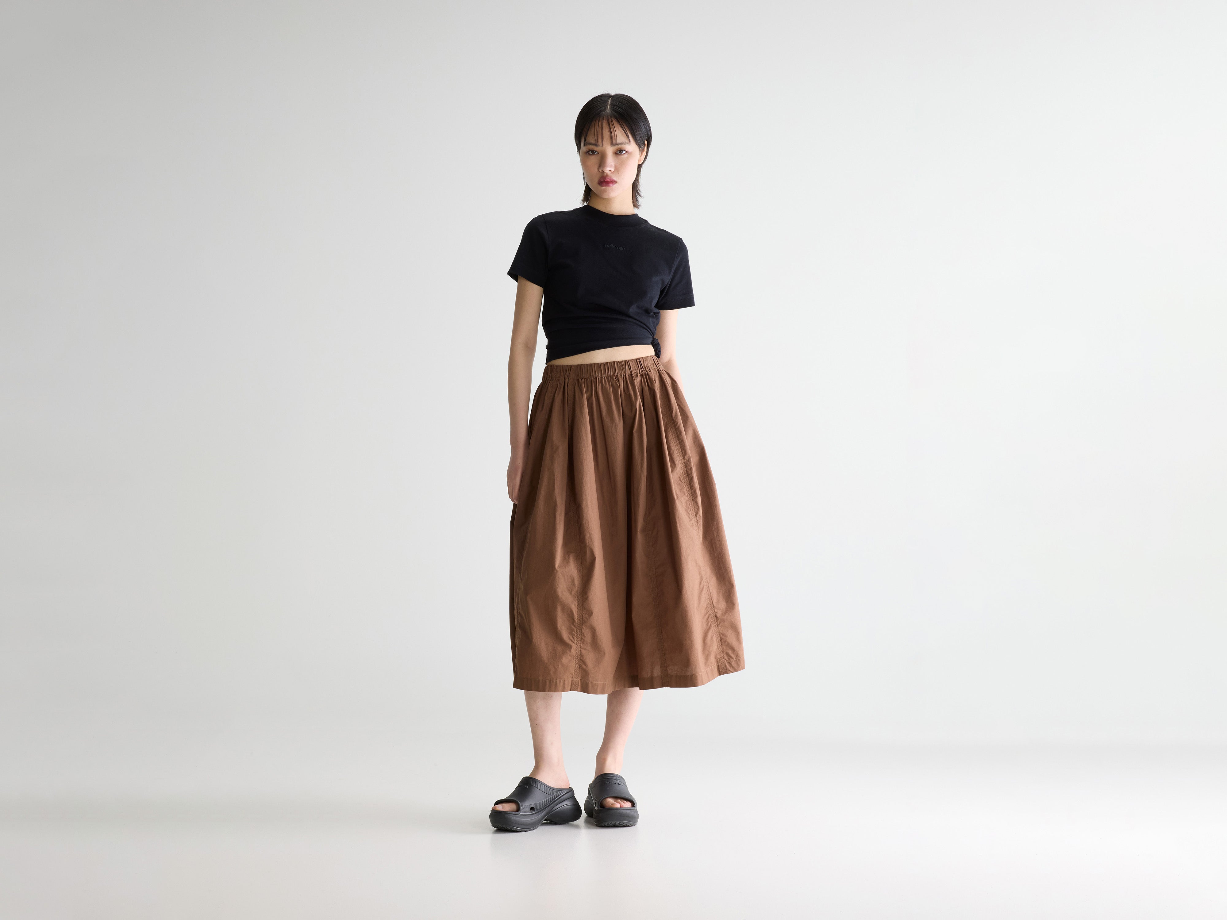 Cinley midi skirt (261 / W / CHOCOLATE)