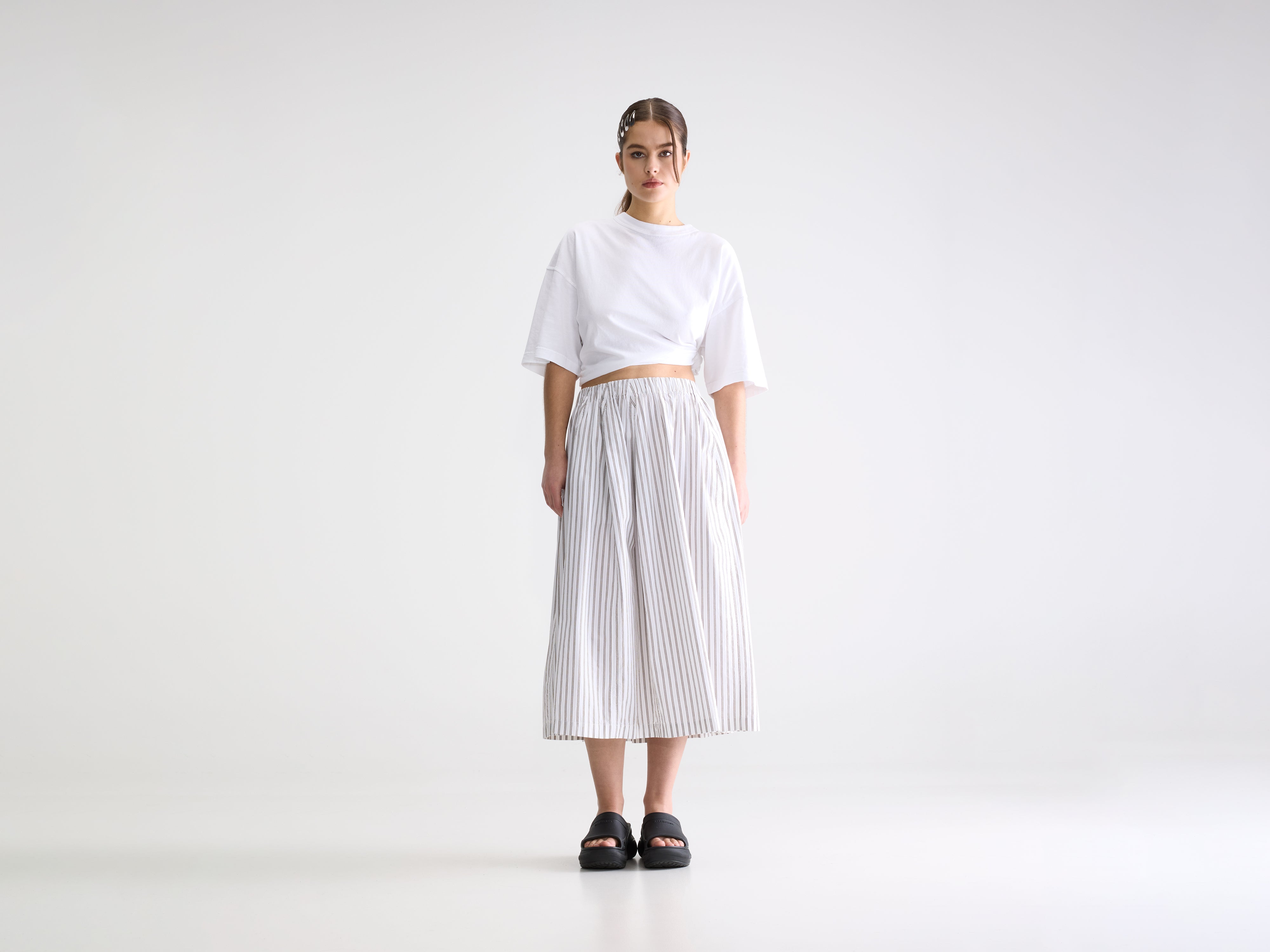 Cinley striped midi skirt (261 / W / STRIPE A)