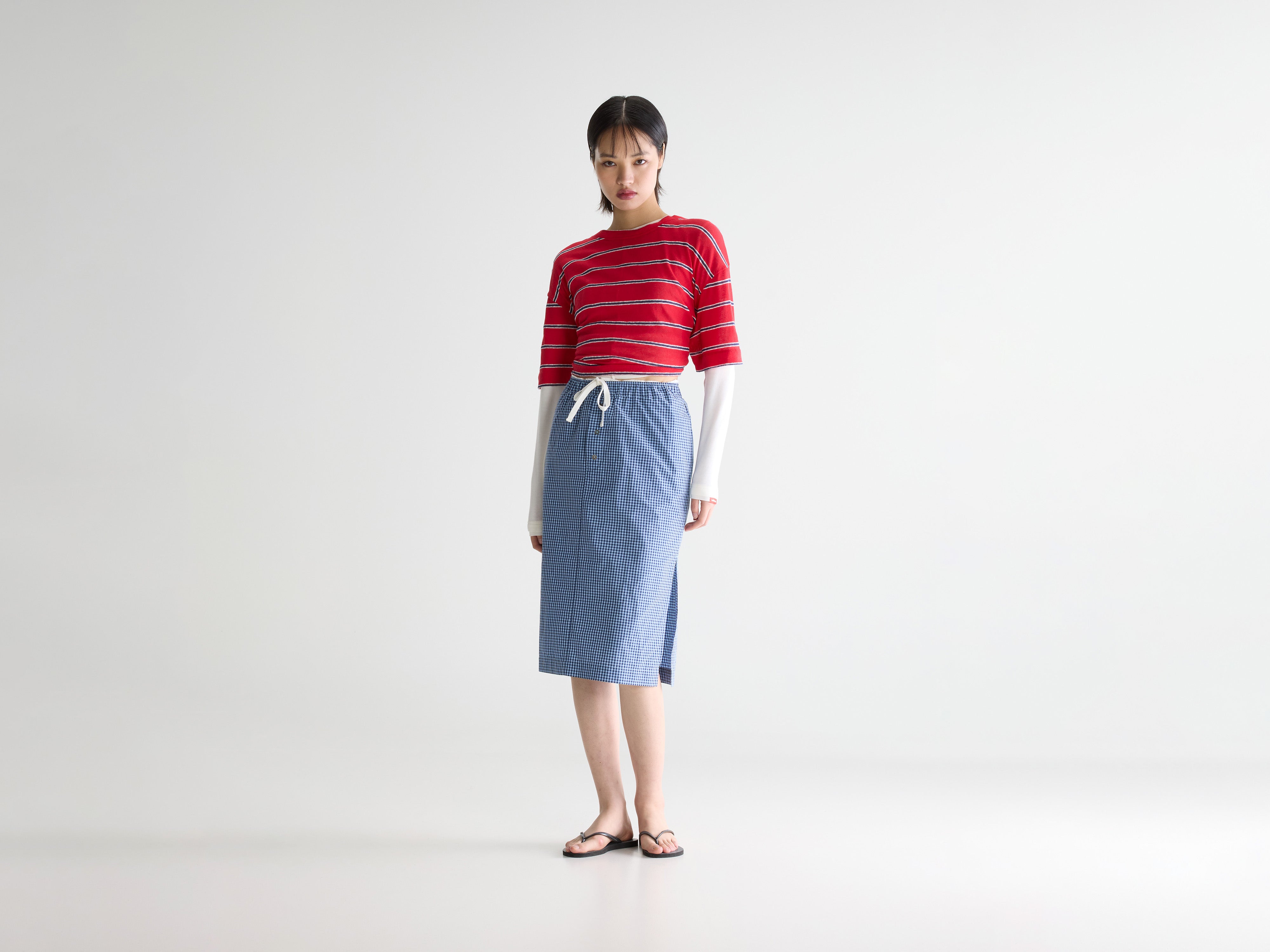 Sarina midi skirt (261 / W / CHECK A)