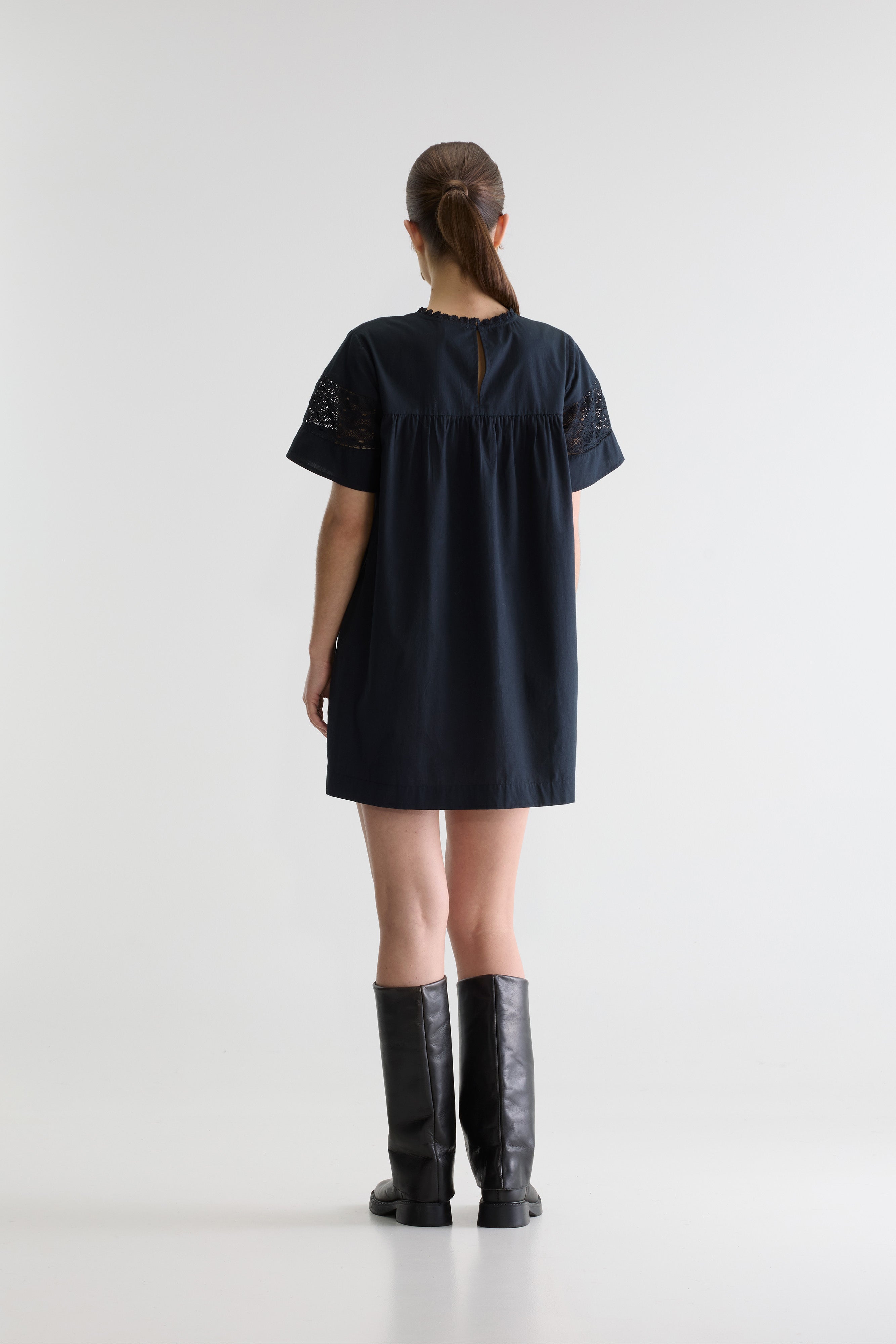 Delhi babydoll jurk (261 / W / METEORITE)