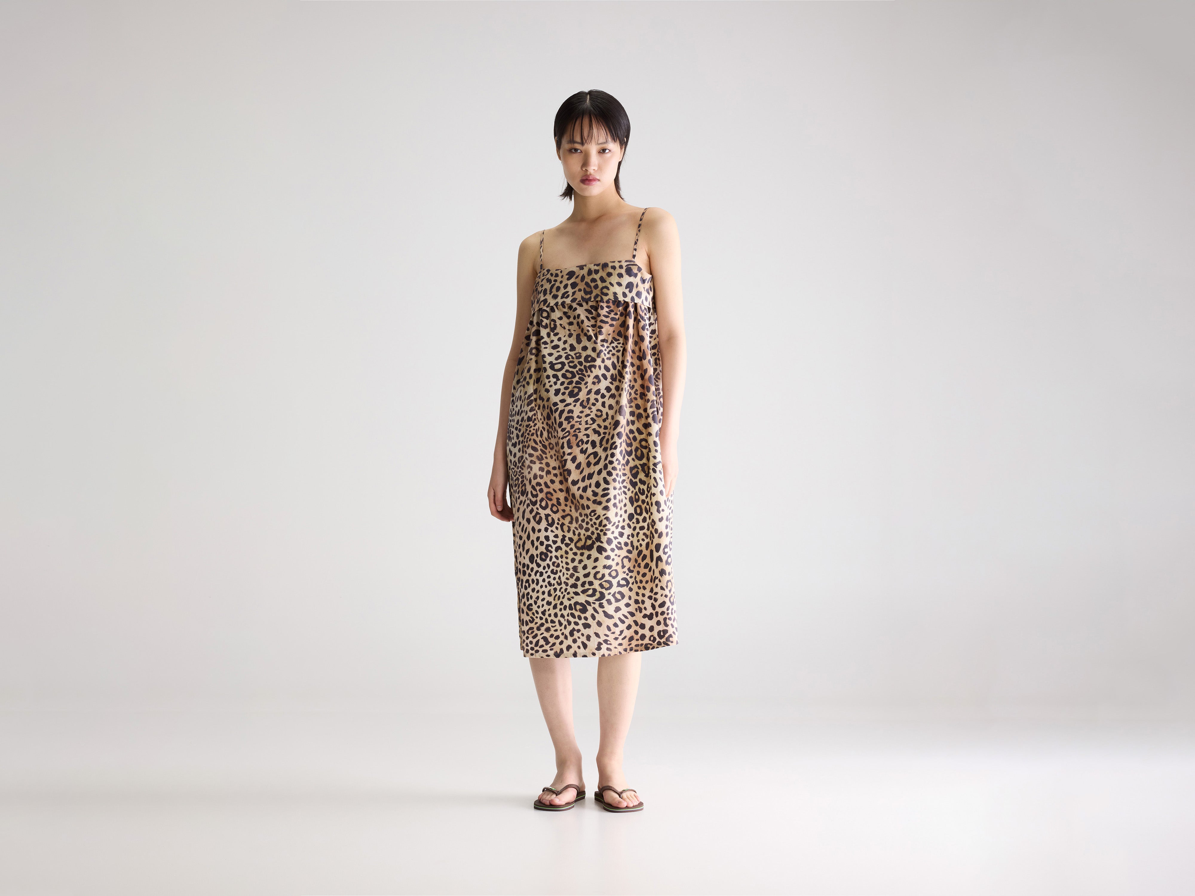 Tokyo leopard midi dress (261 / W / COMBO A)