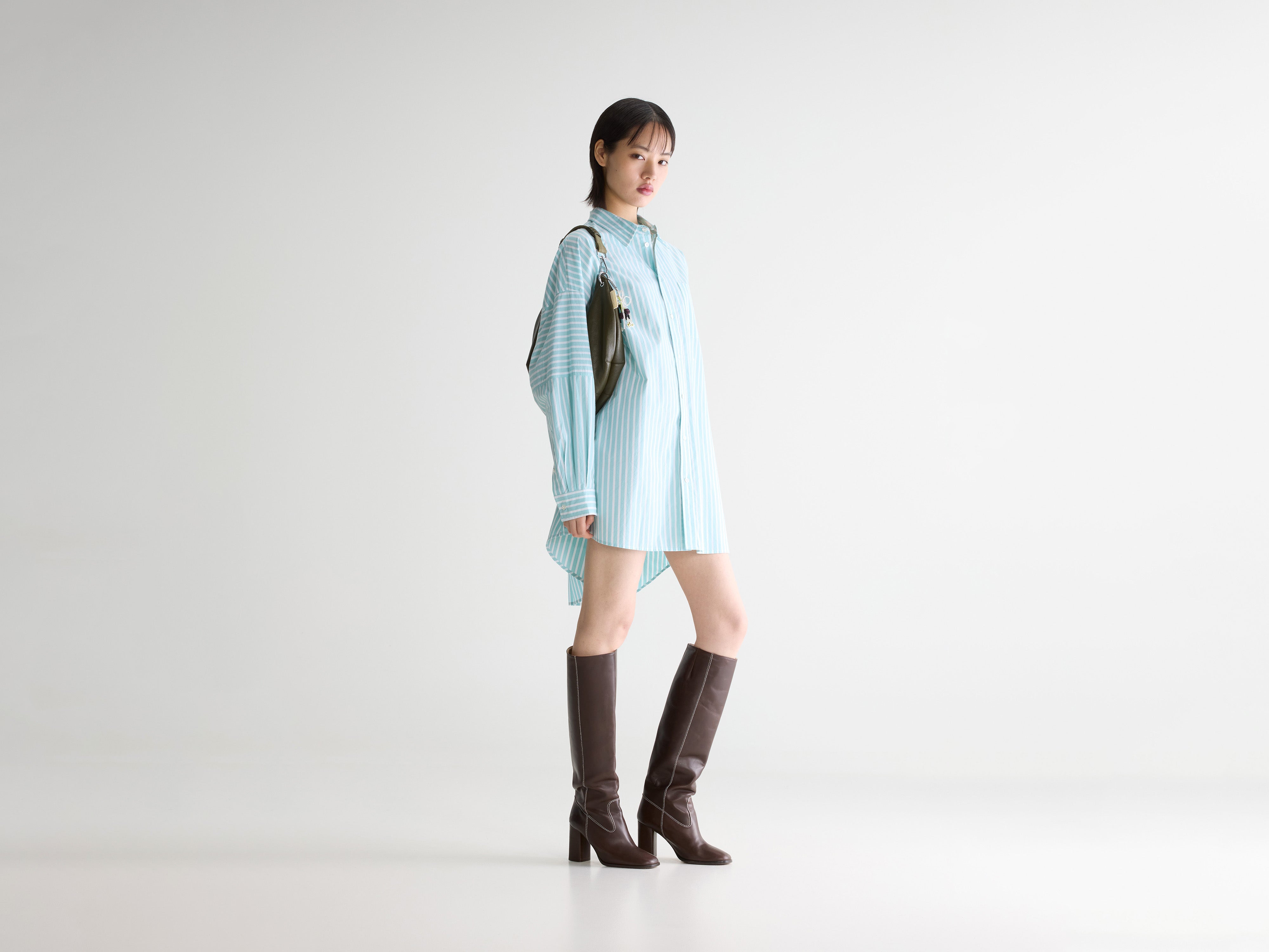 Jinner gestreepte hemdjurk (261 / W / STRIPE A)