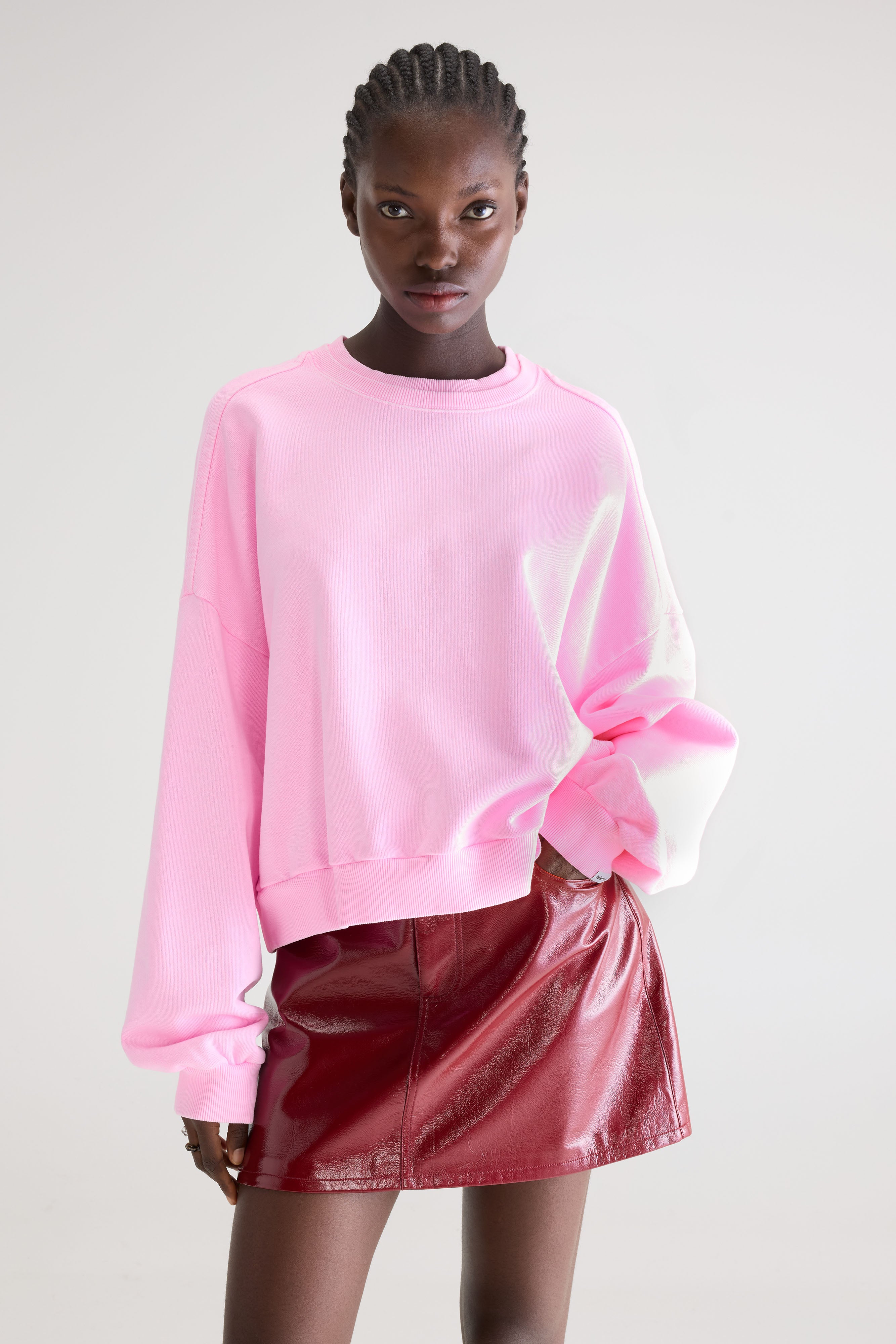 Ferna crewneck sweatshirt (261 / W / FLUO PINK)