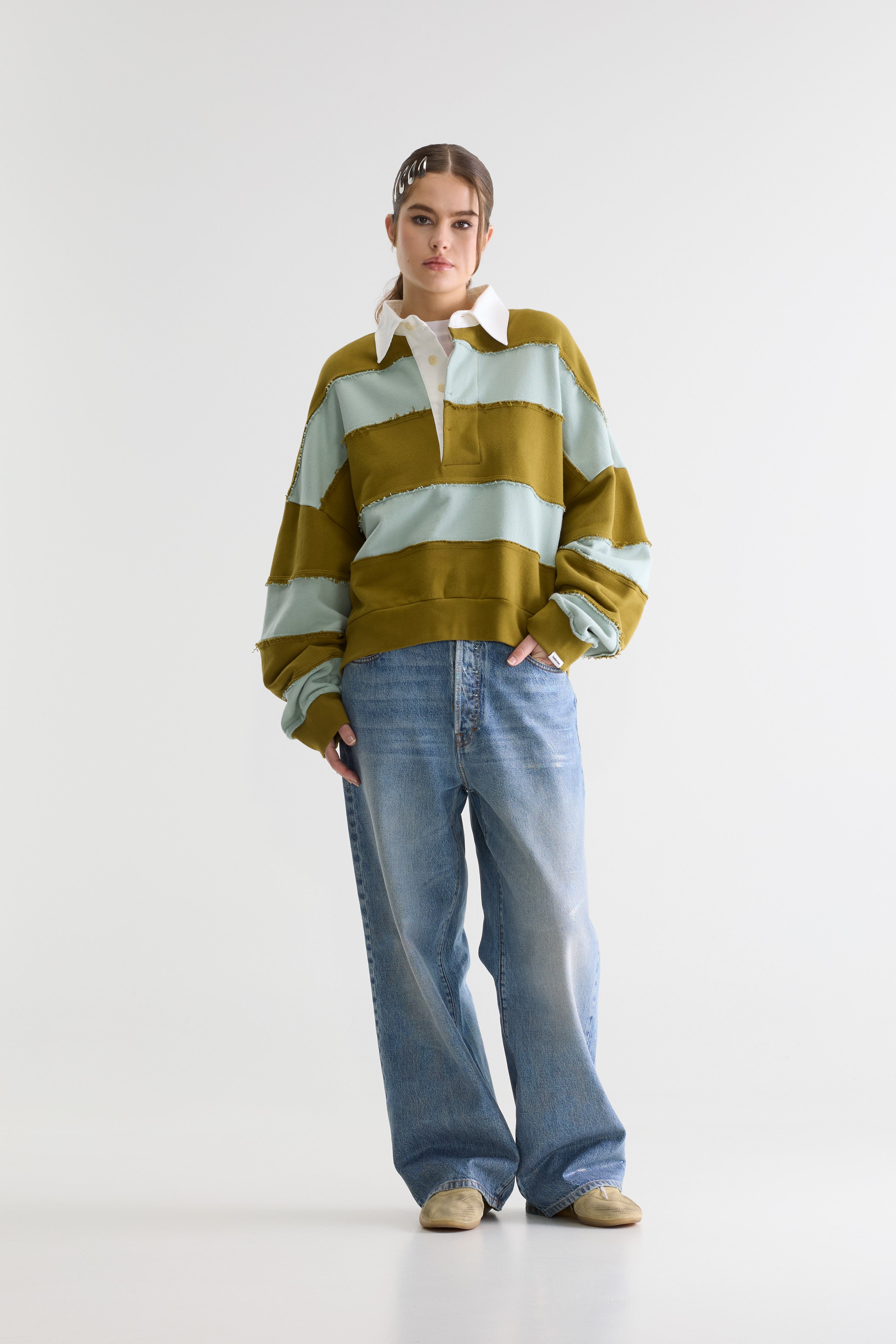 Furen striped rugby sweatshirt (261 / W / COMBO B)