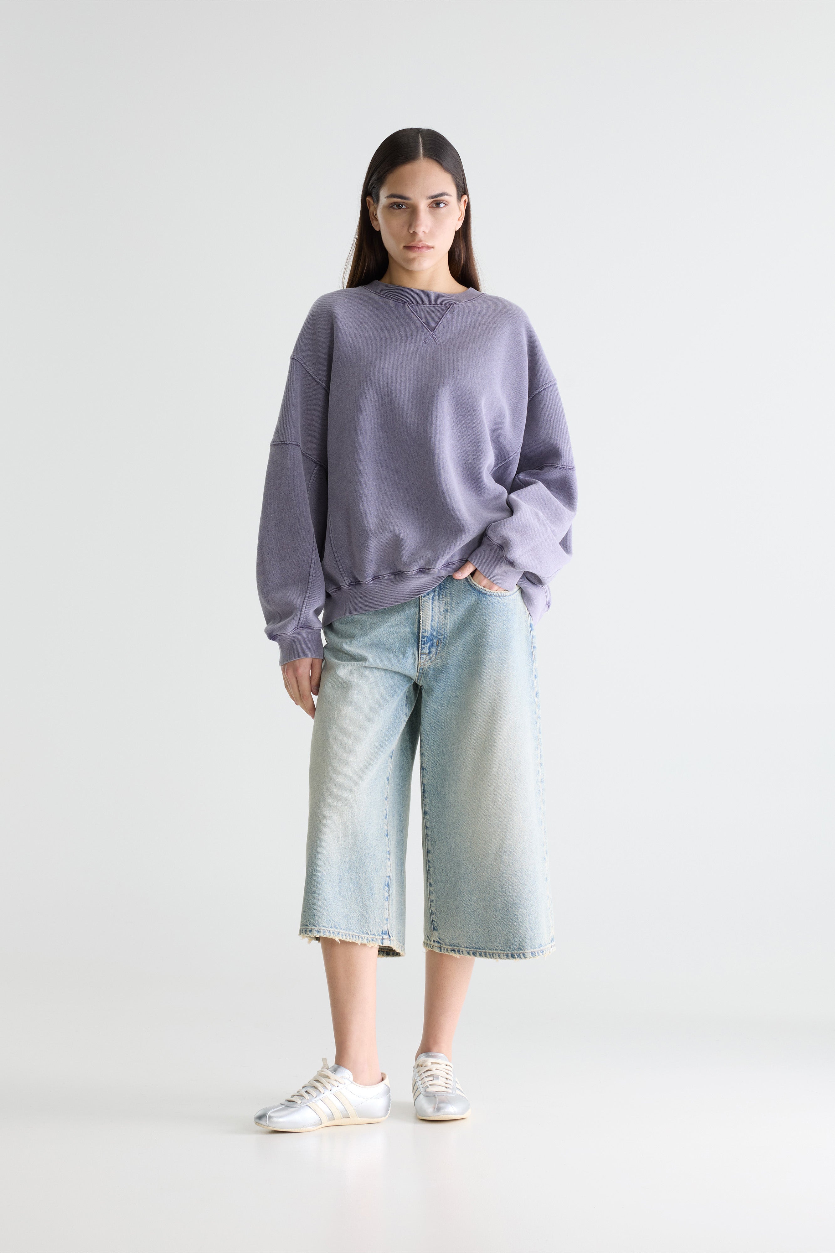 Flips crewneck sweatshirt (261 / W / GRAPE)