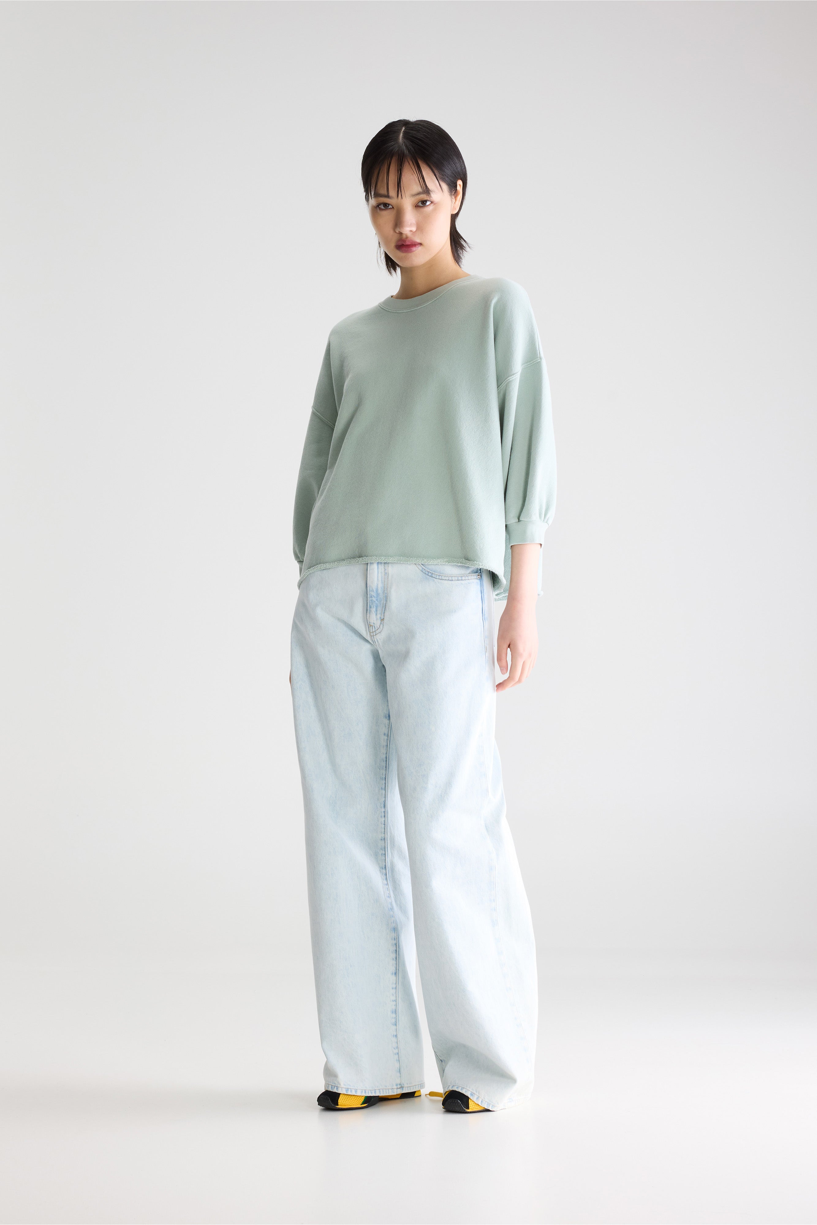 Vicske relaxed sweatshirt (261 / W / JADEITE)