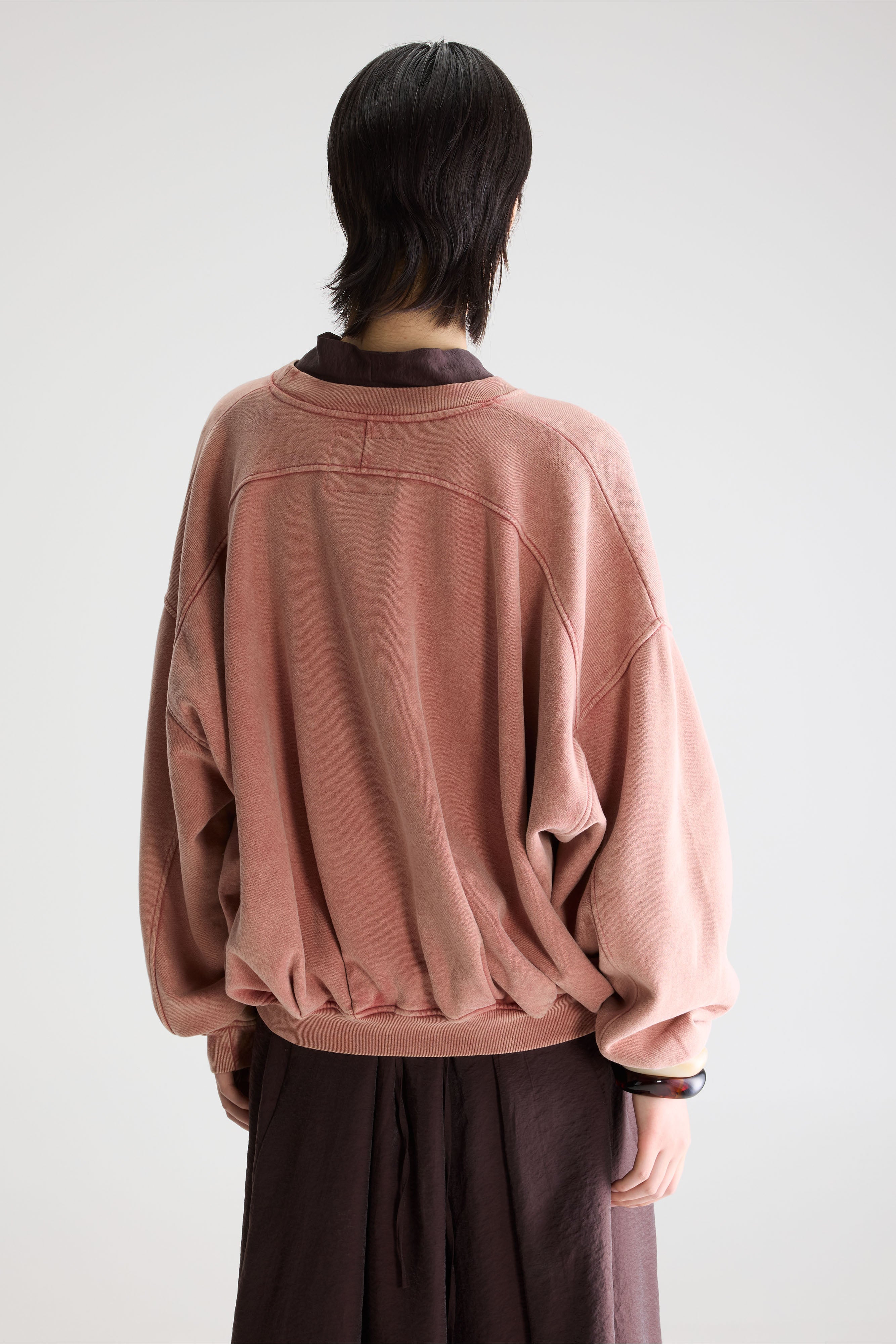 Finko short sweatshirt (261 / W / ETRUSCAN RED)