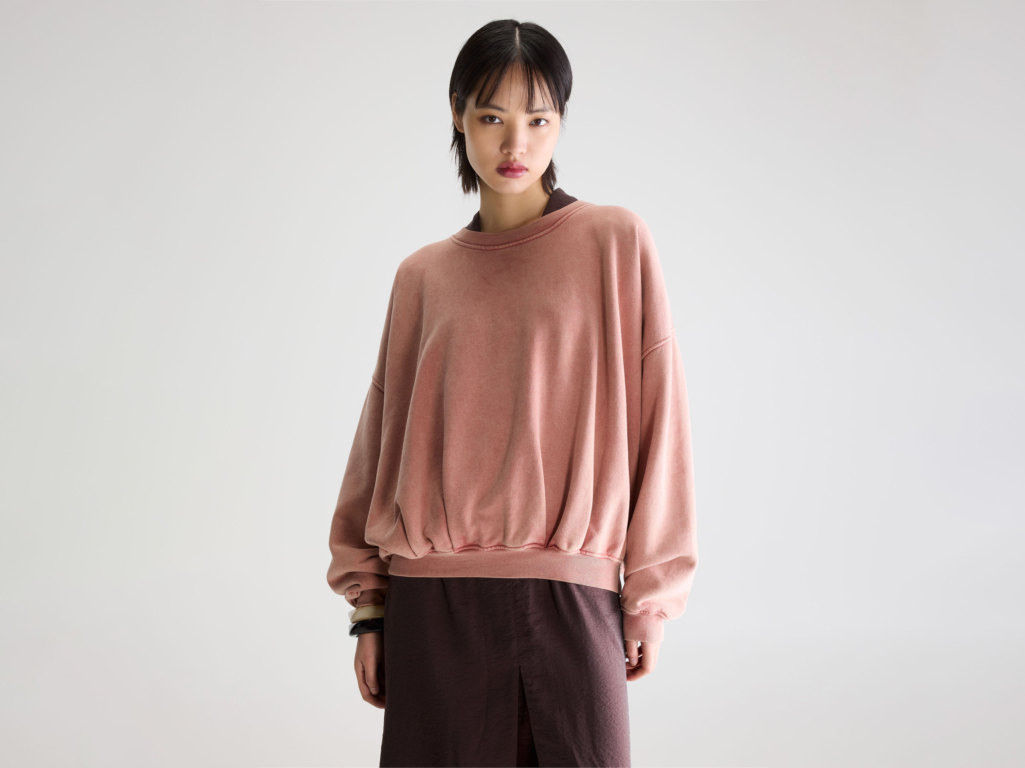 Finko short sweatshirt (261 / W / ETRUSCAN RED)