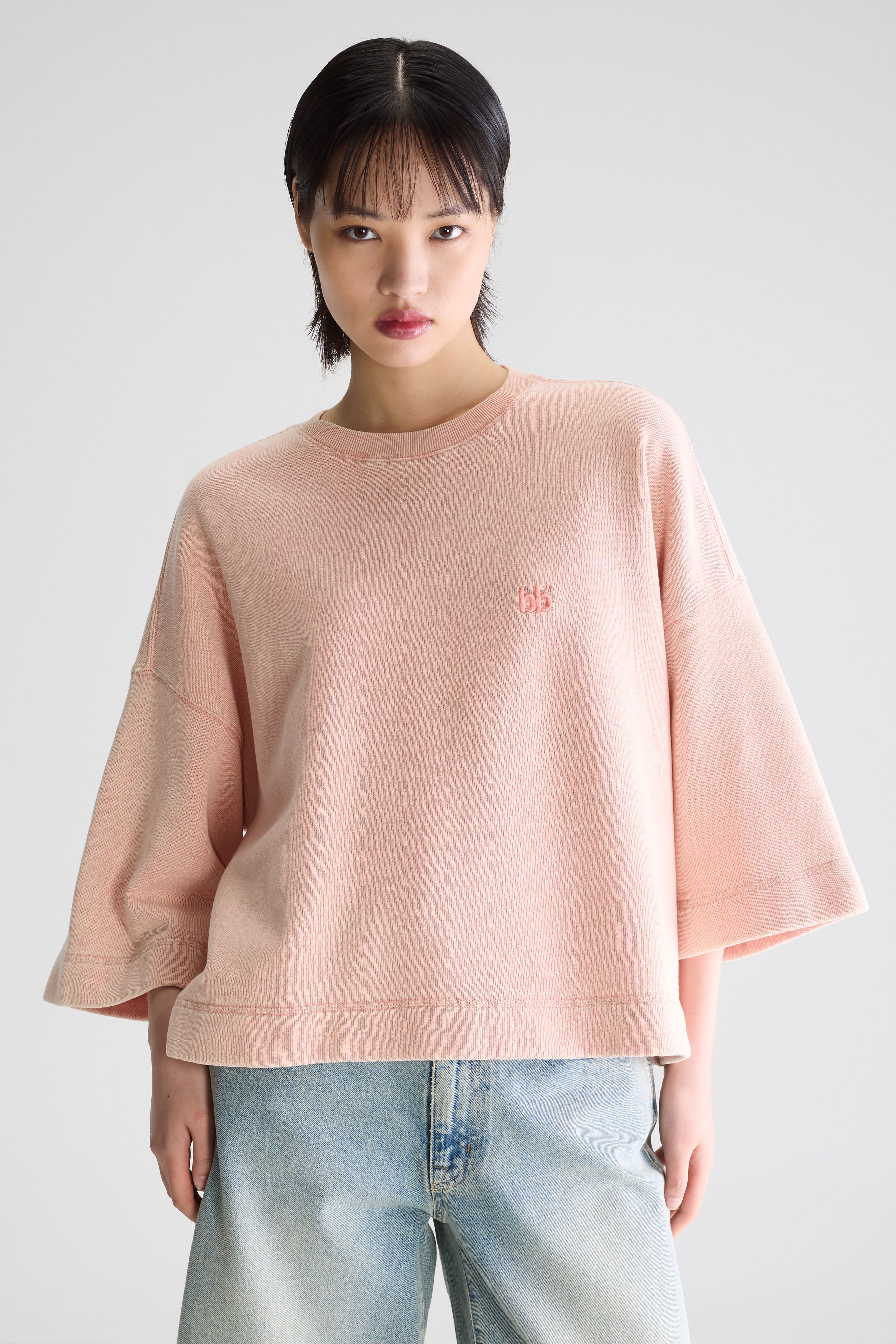 Farlol short-sleeve sweatshirt (261 / W / ROSETTE)