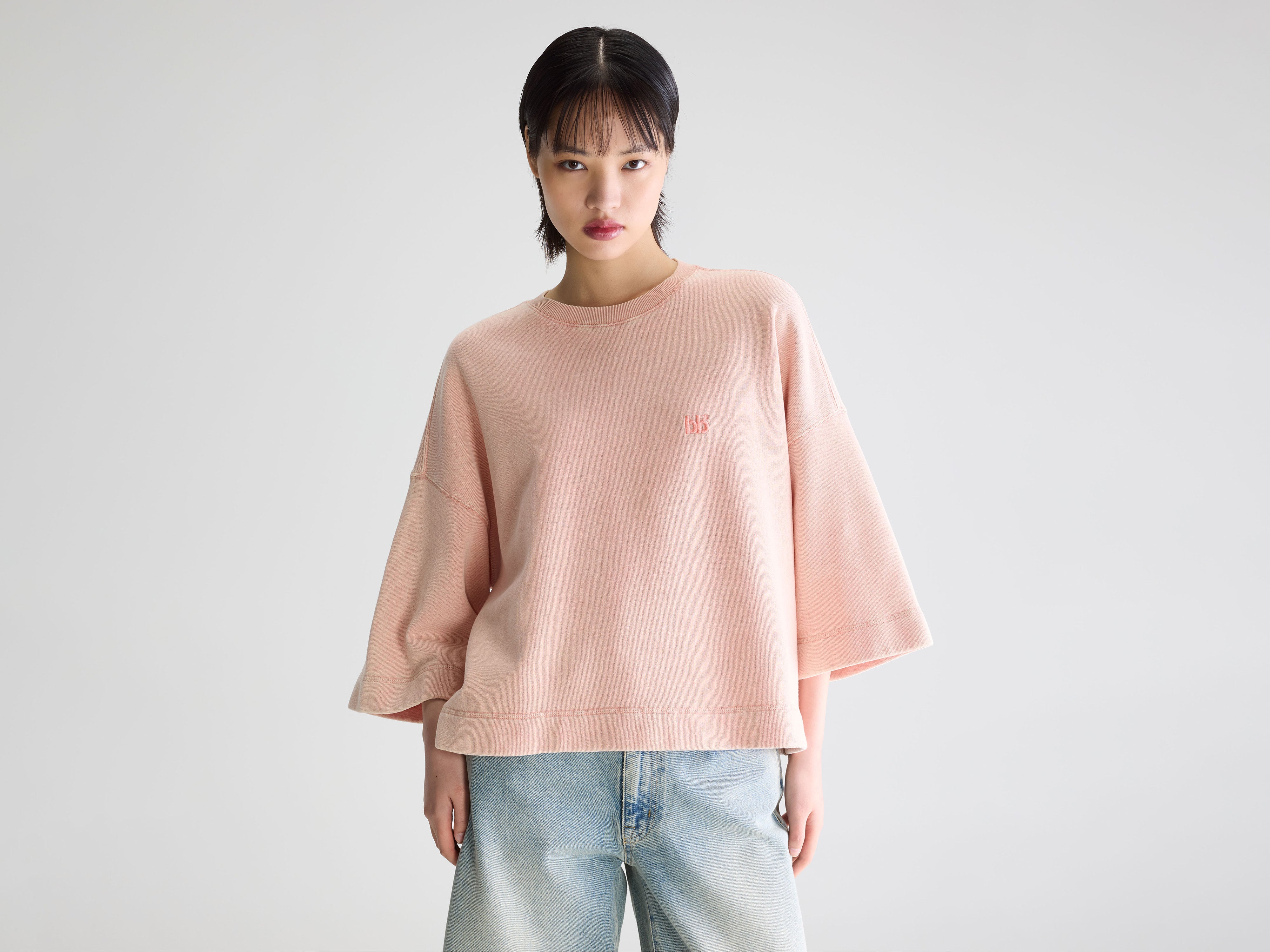 Farlol short-sleeve sweatshirt (261 / W / ROSETTE)