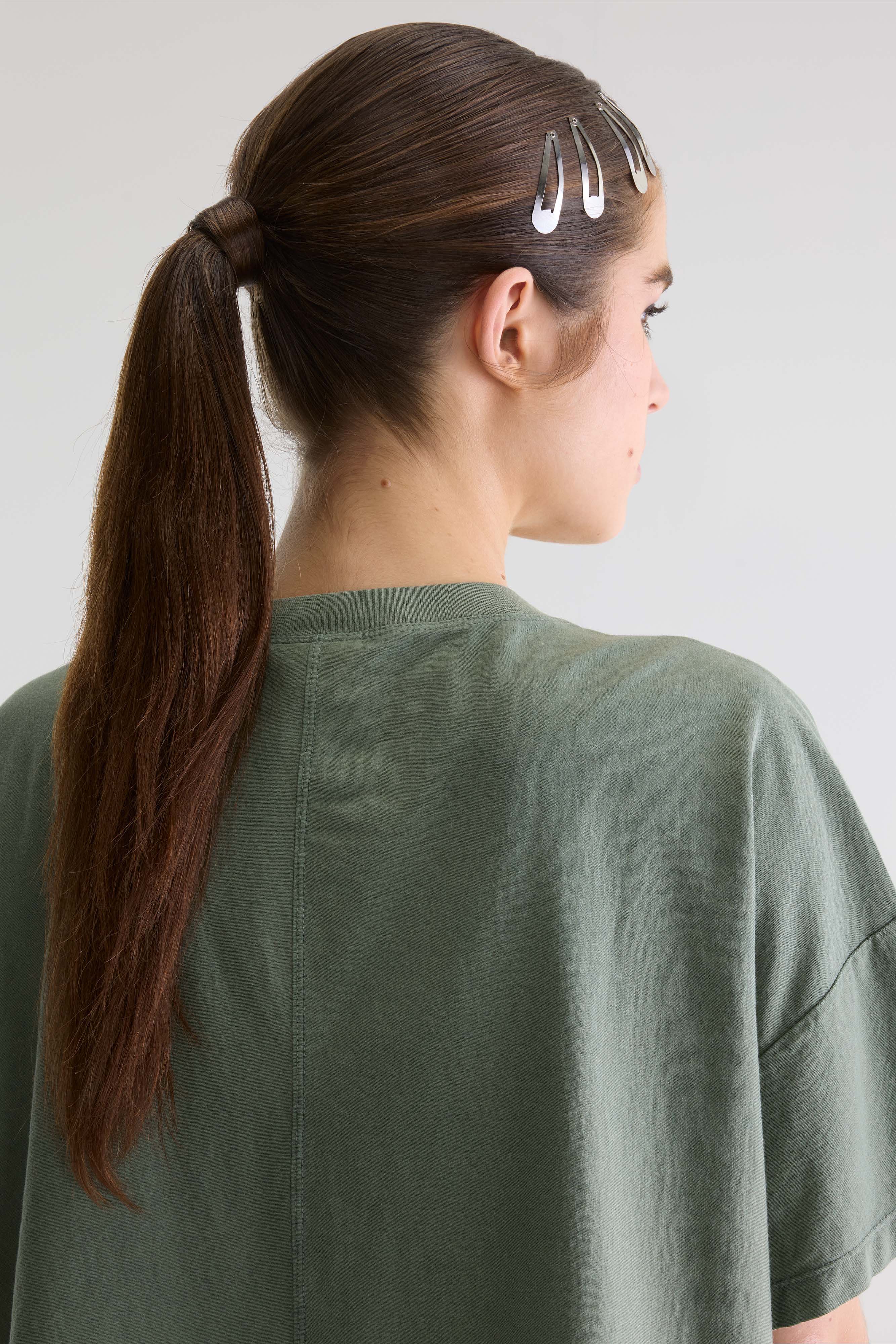 Farpy cropped t-shirt (261 / W / THYME)