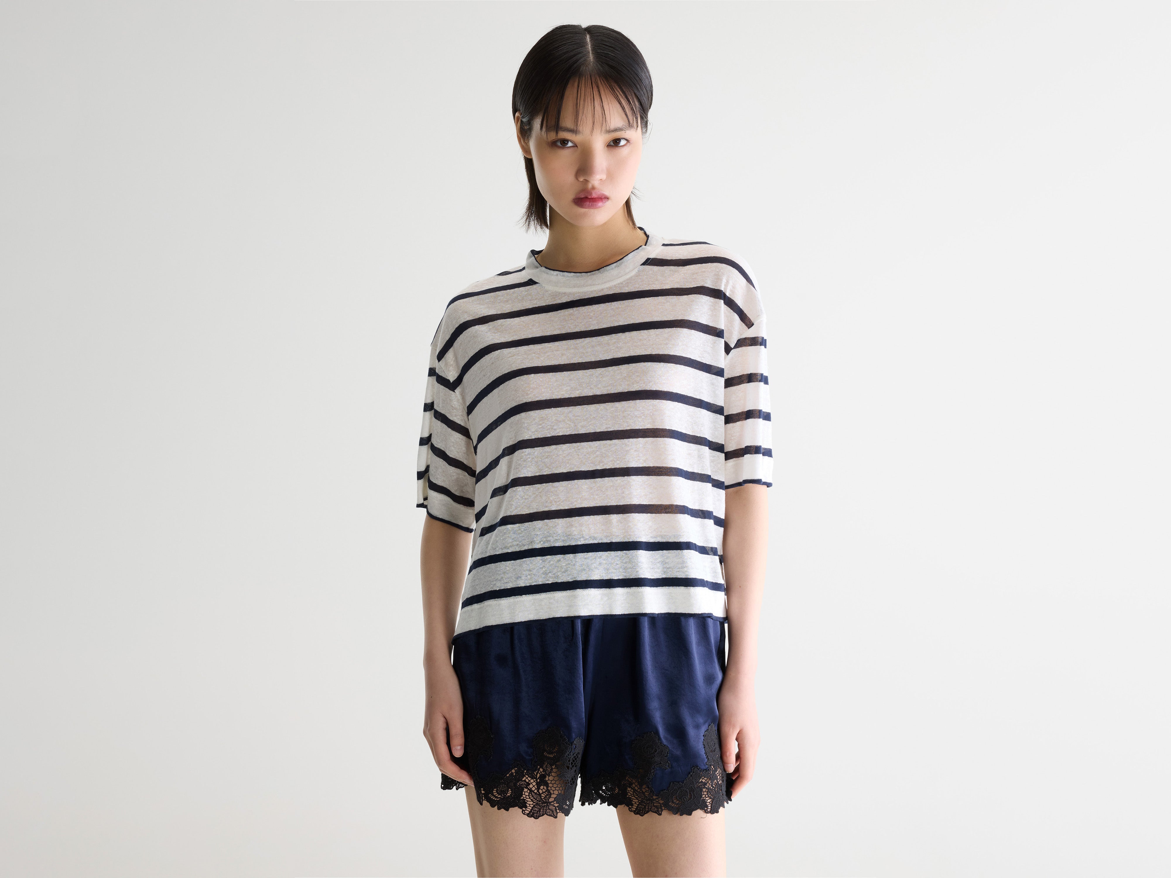 Vydel short-sleeve t-shirt (261 / W / STRIPE B)