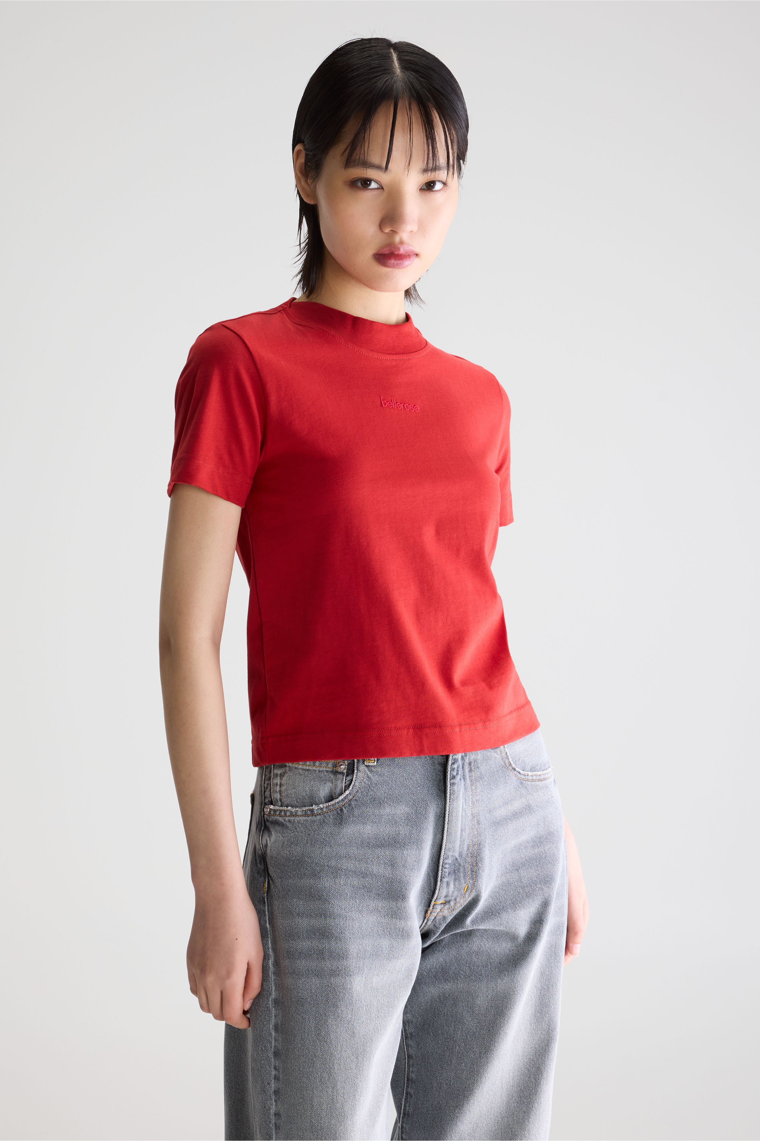 Flec Slim T-shirt - Ecarlate For Women | Bellerose