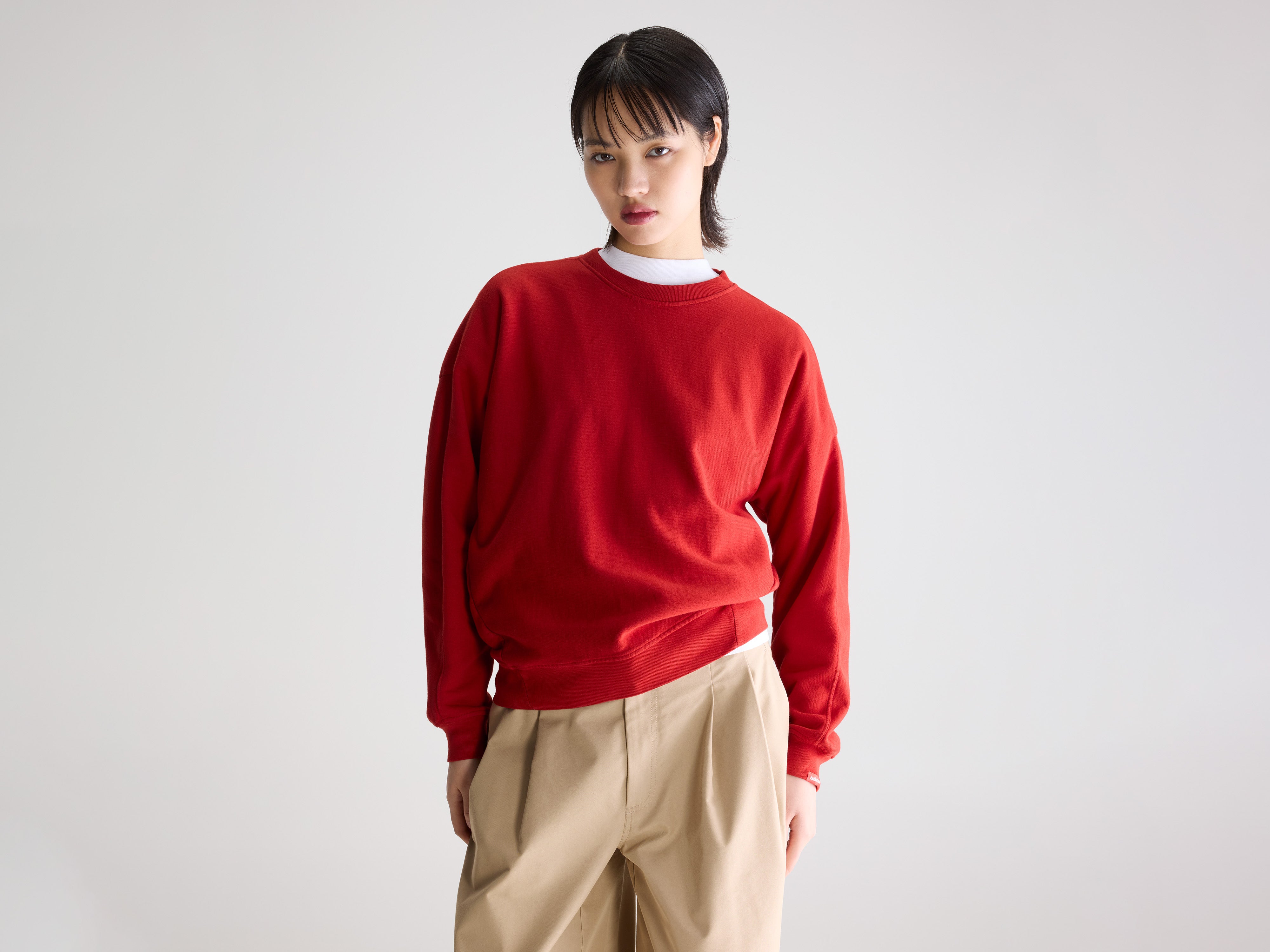 Fuego cotton sweatshirt (261 / W / ECARLATE)
