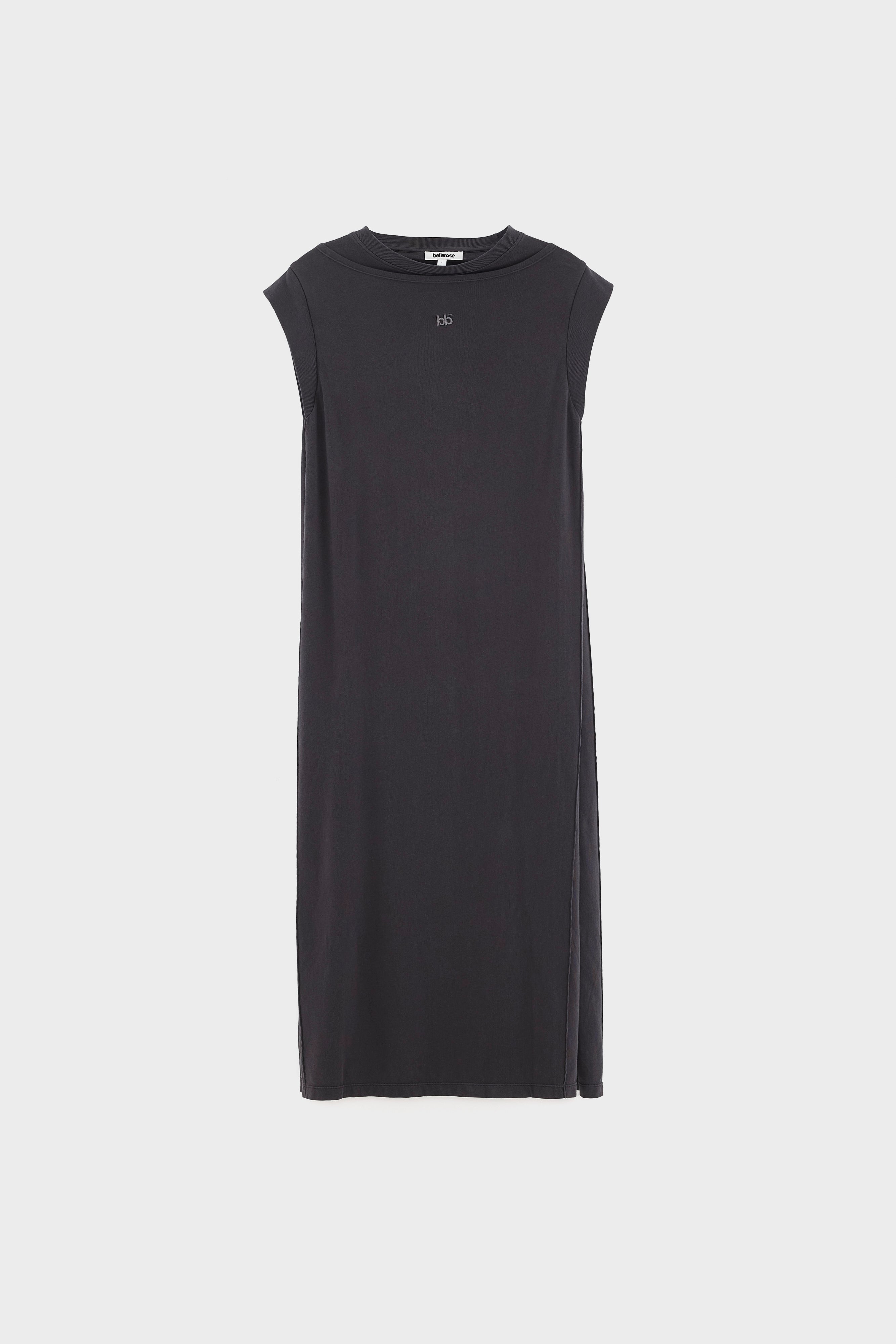 Robe longue en jersey Cling (261 / W / BLACK SAND)
