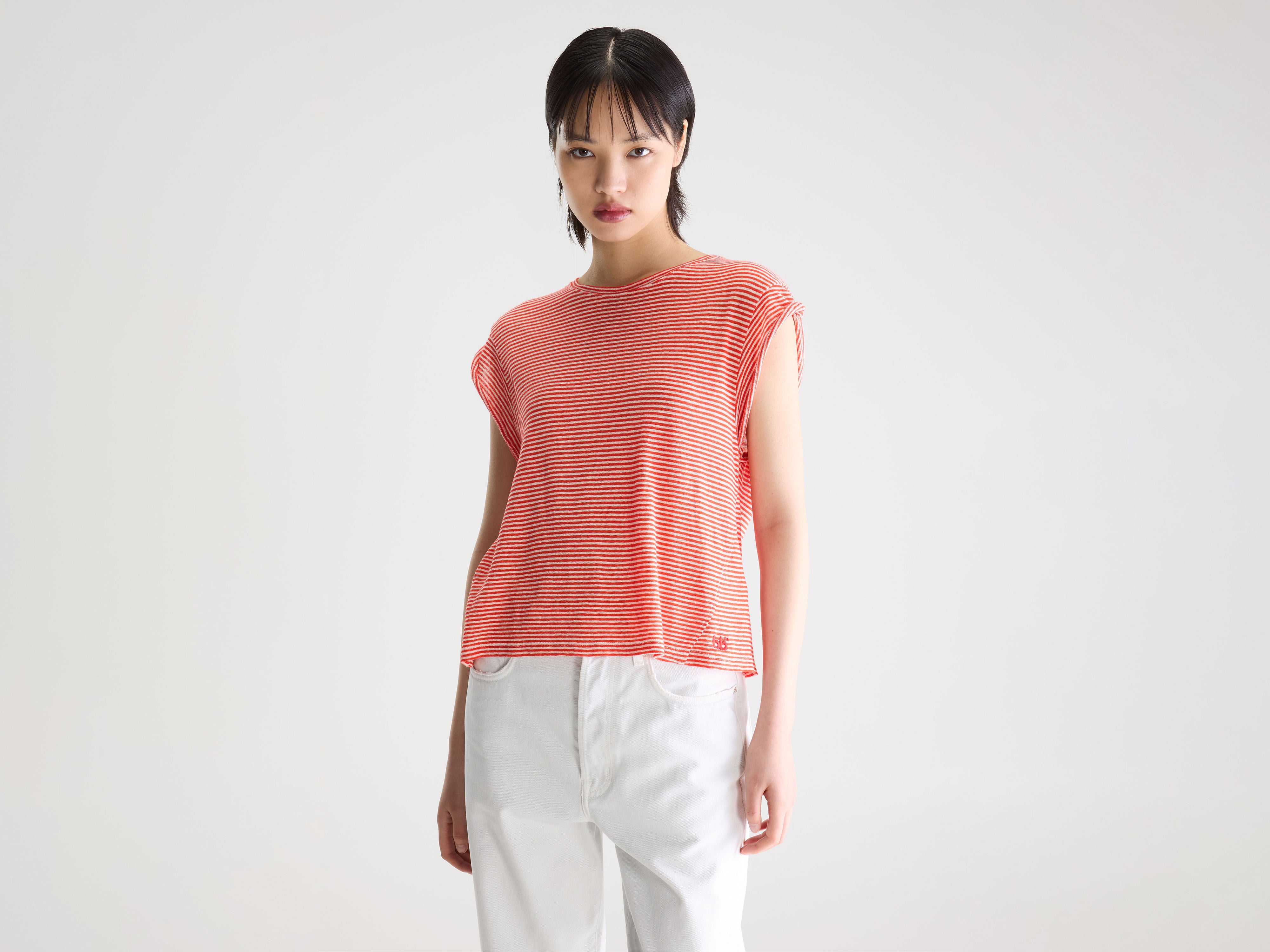 Vlyn crewneck t-shirt (261 / W / STRIPE B)