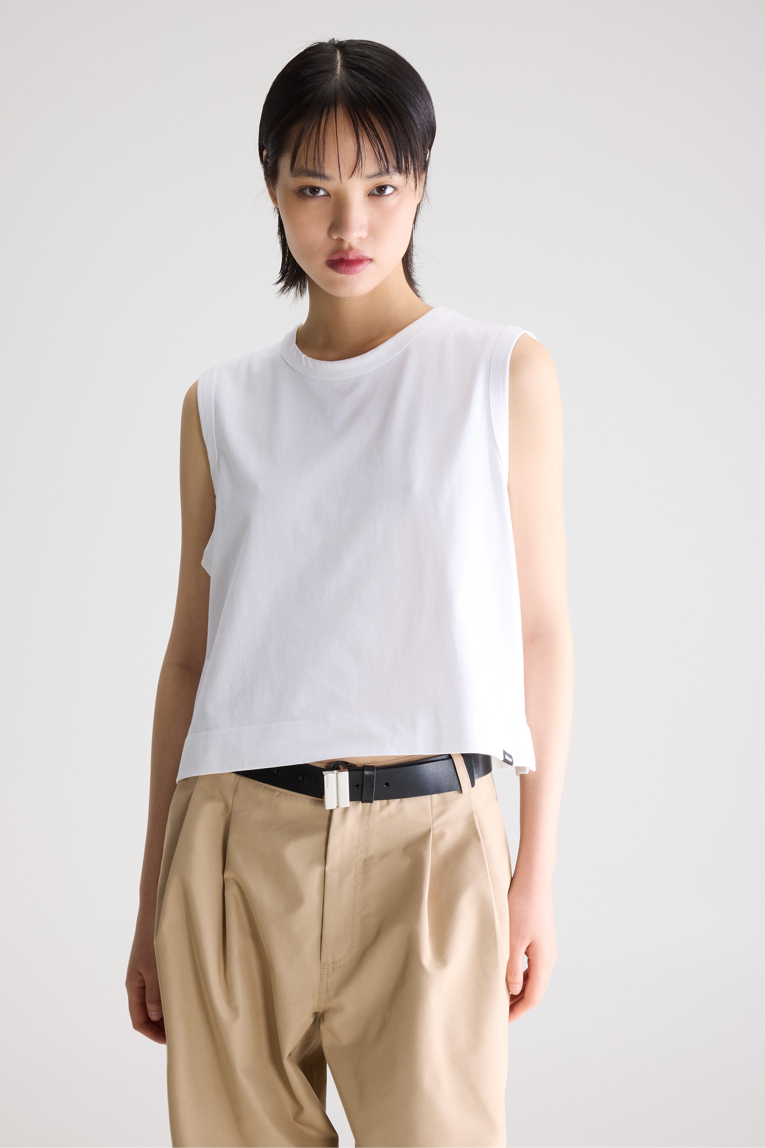 Cuare regular tank top (261 / W / WHITE)