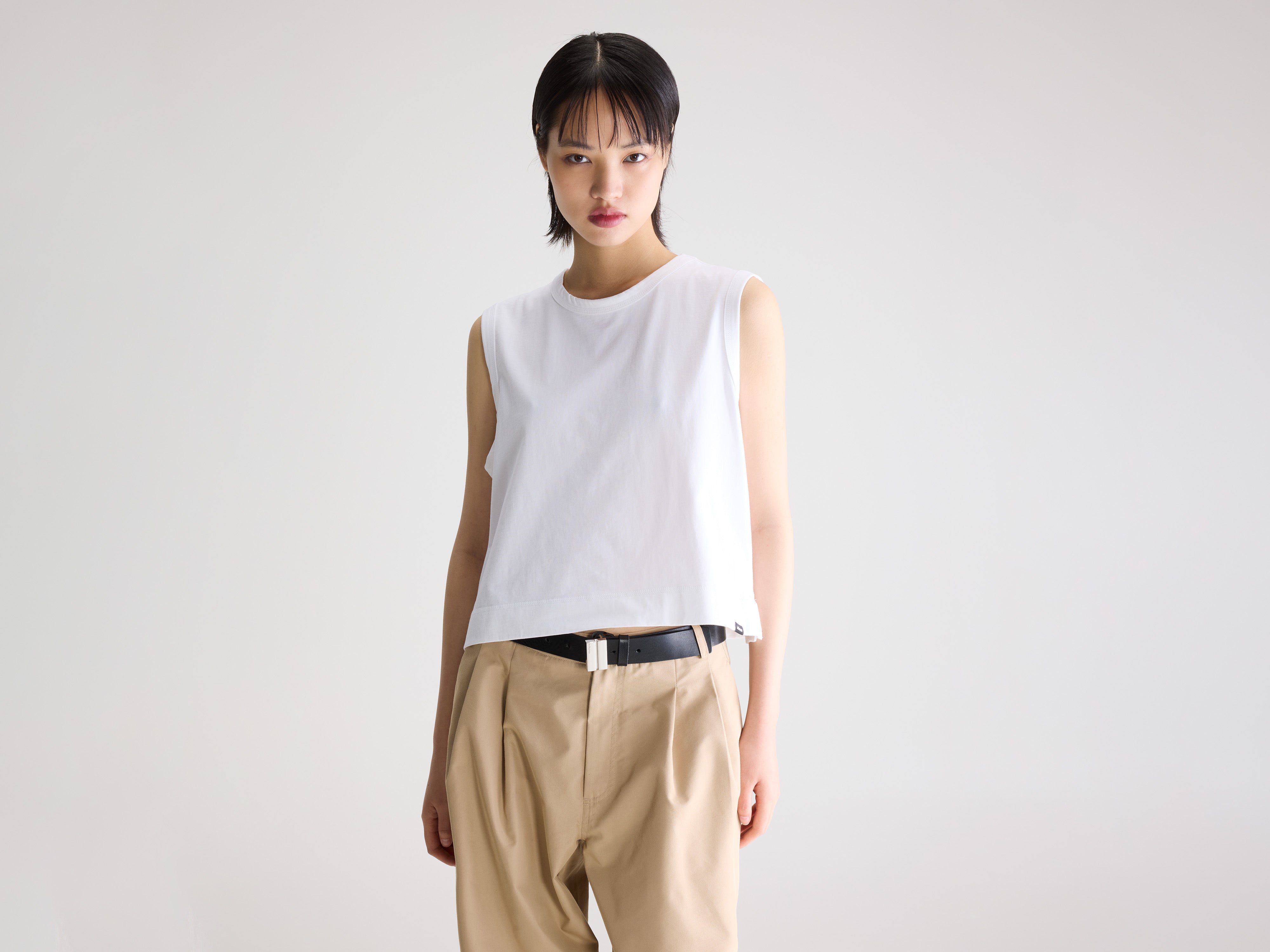 Cuare regular tank top (261 / W / WHITE)