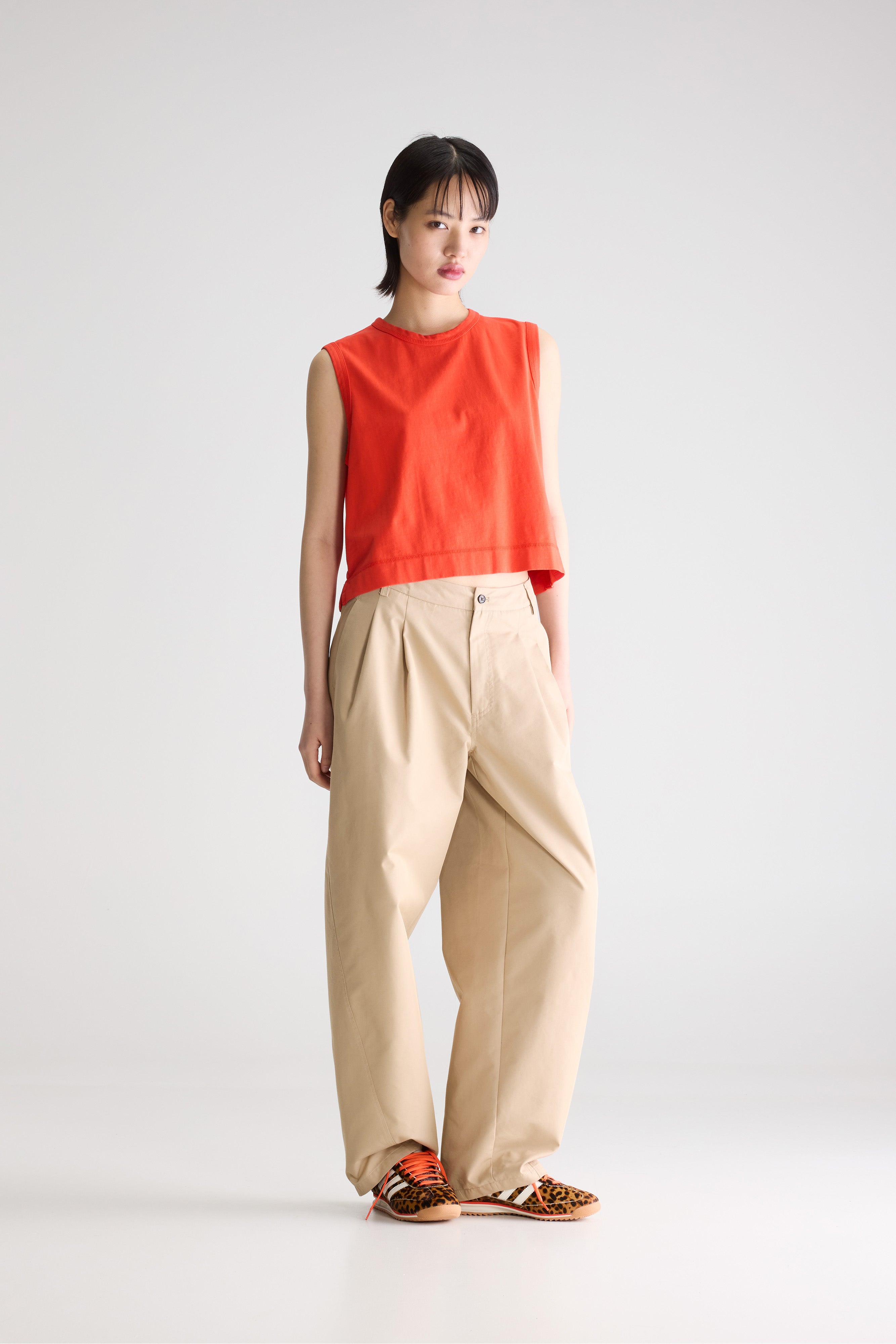 Cuare regular tank top (261 / W / MASSAI RED)