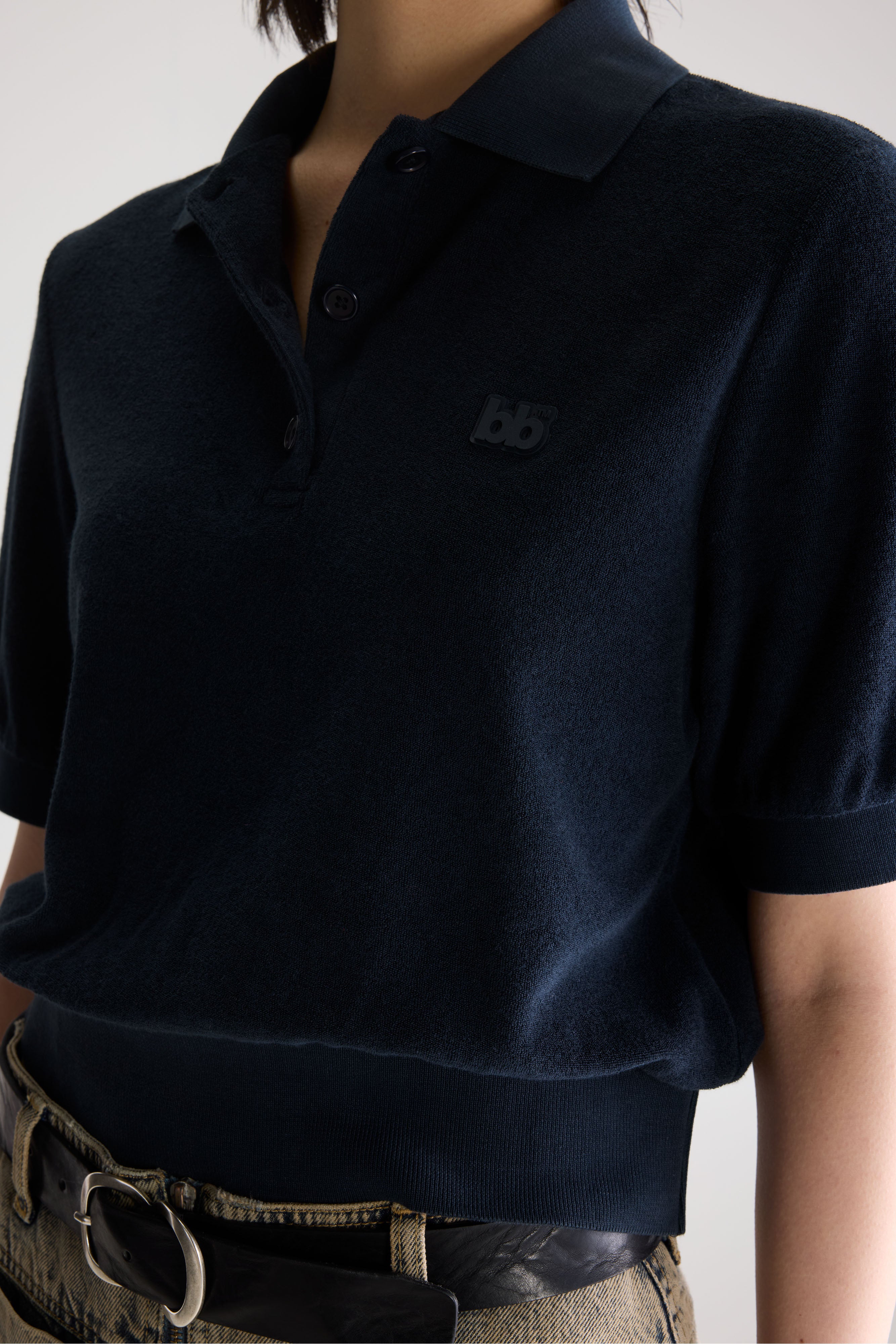 Polo en éponge Crixus (261 / W / NAVY)