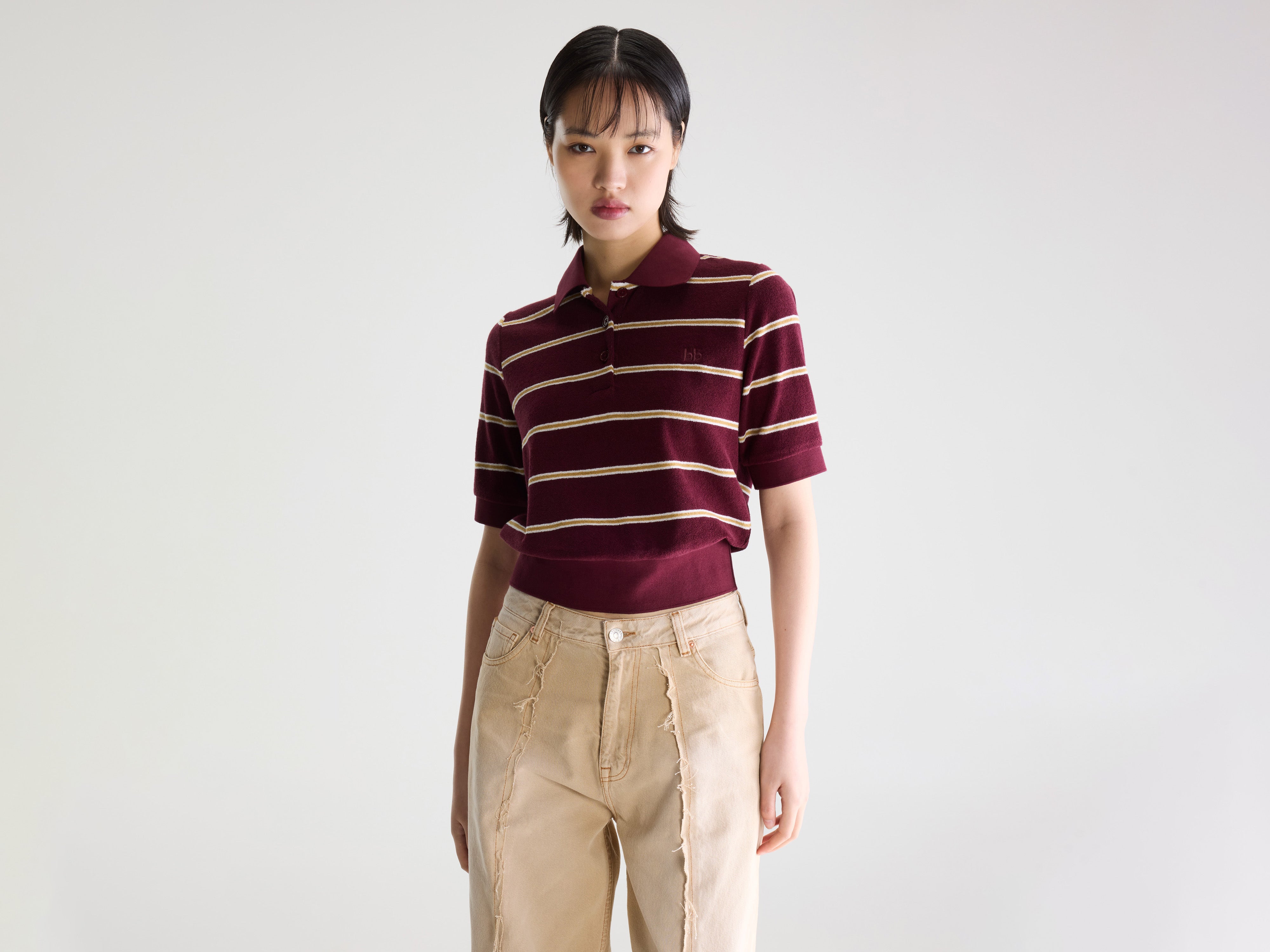 Crixus terry polo (261 / W / STRIPE A)