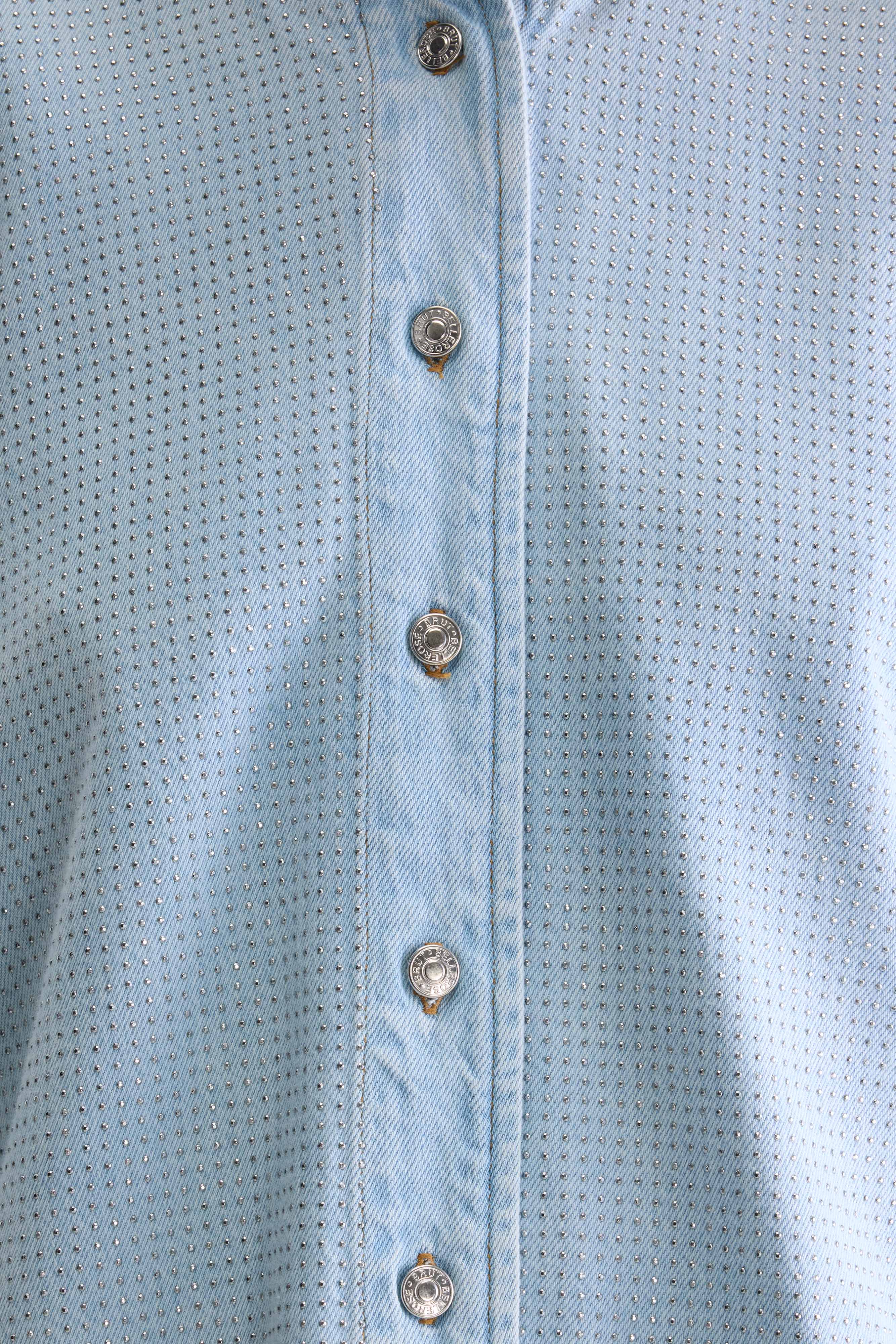 Pinda denim blouse (261 / W / BLEACH)
