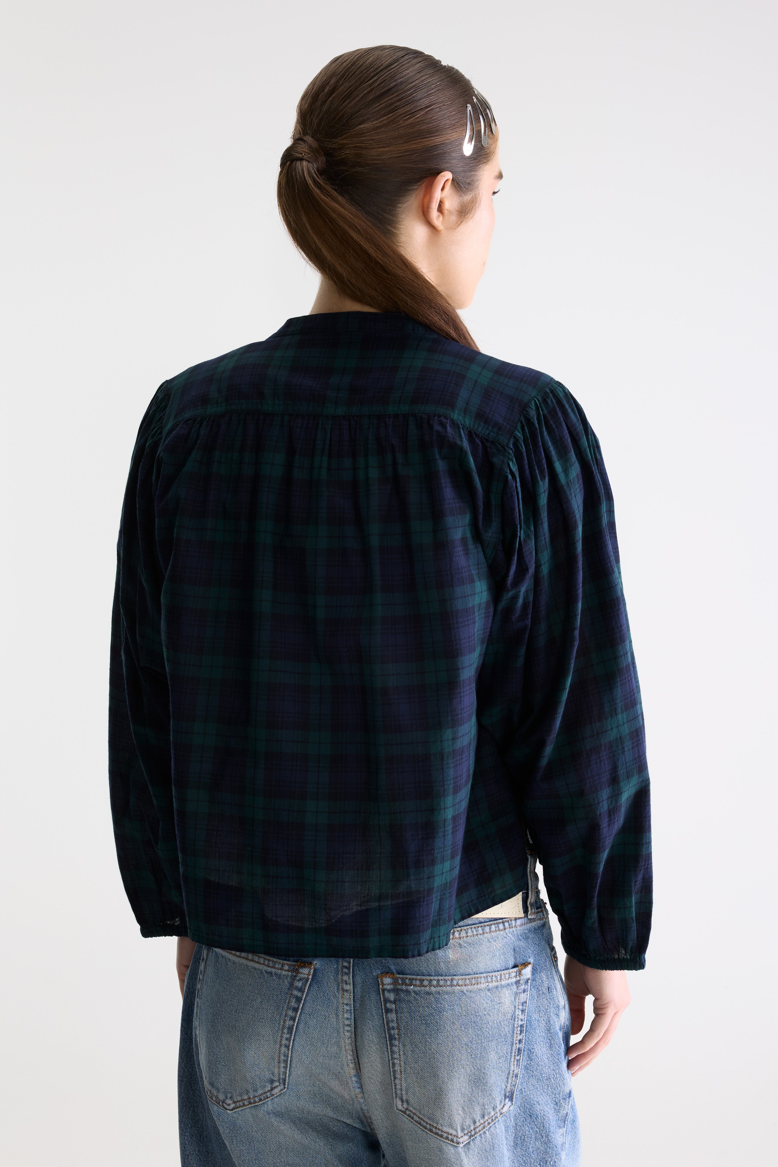 Cherry checked blouse (261 / W / CHECK A)