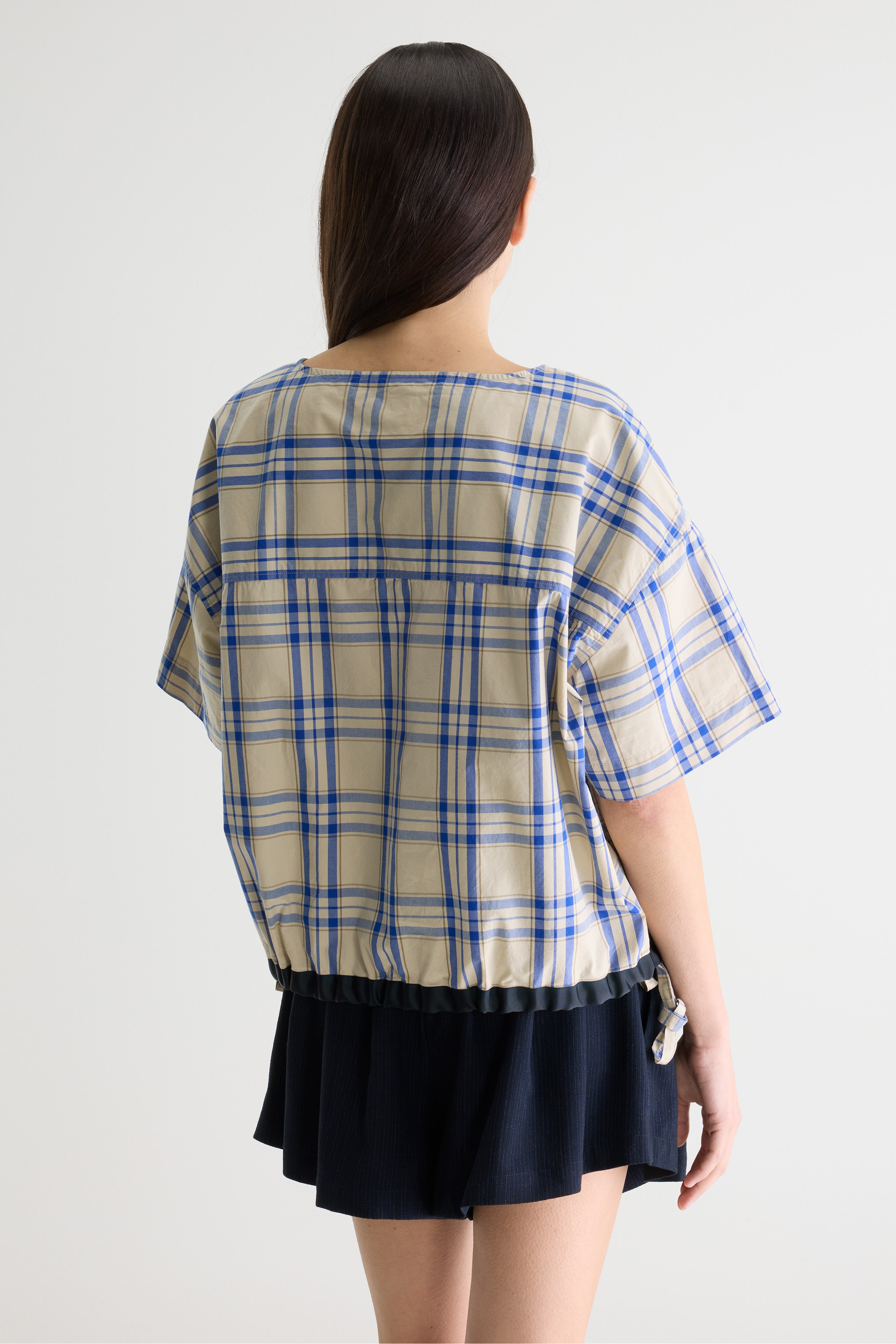 Gian relaxed blouse (261 / W / CHECK D)