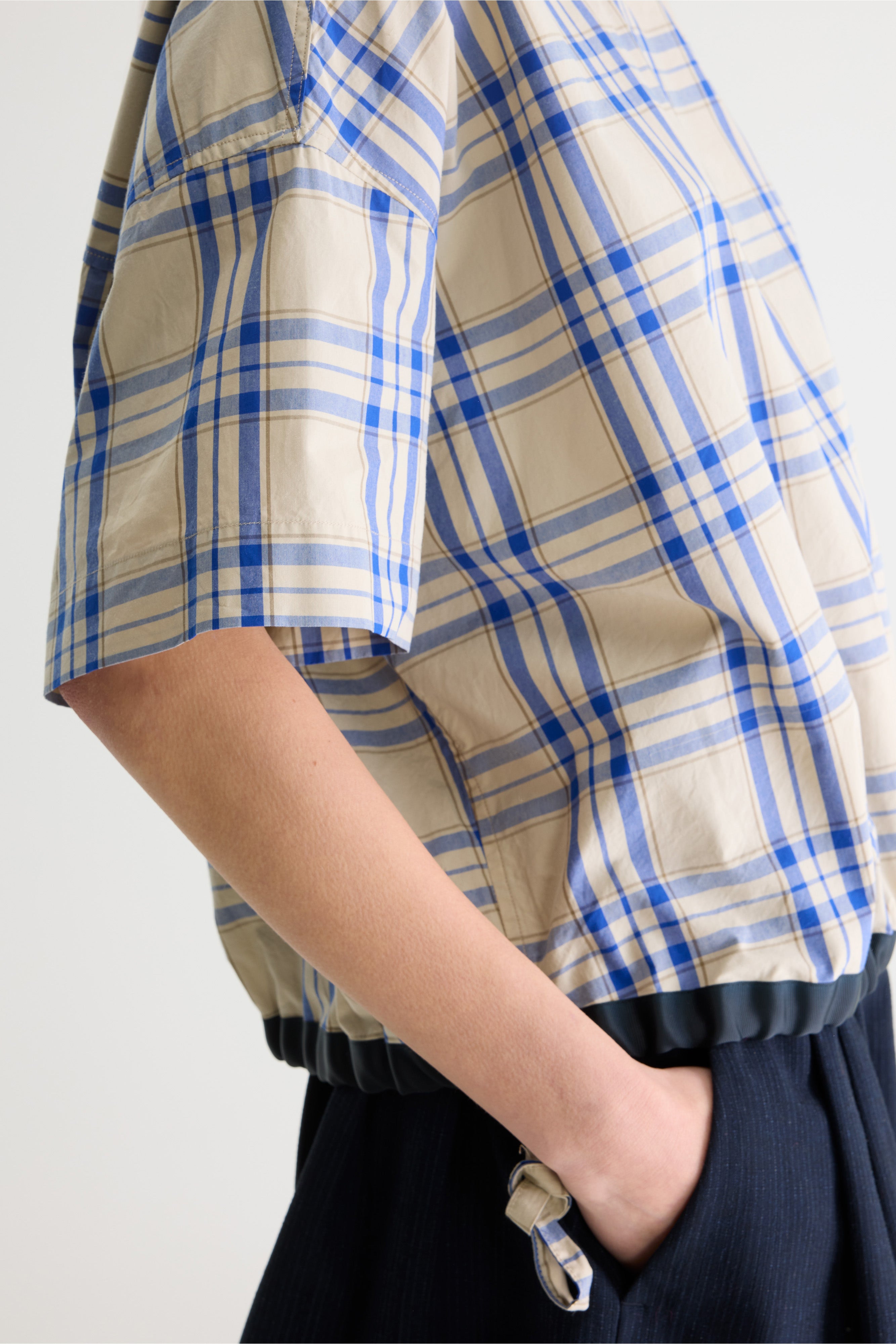Gian relaxed blouse (261 / W / CHECK D)