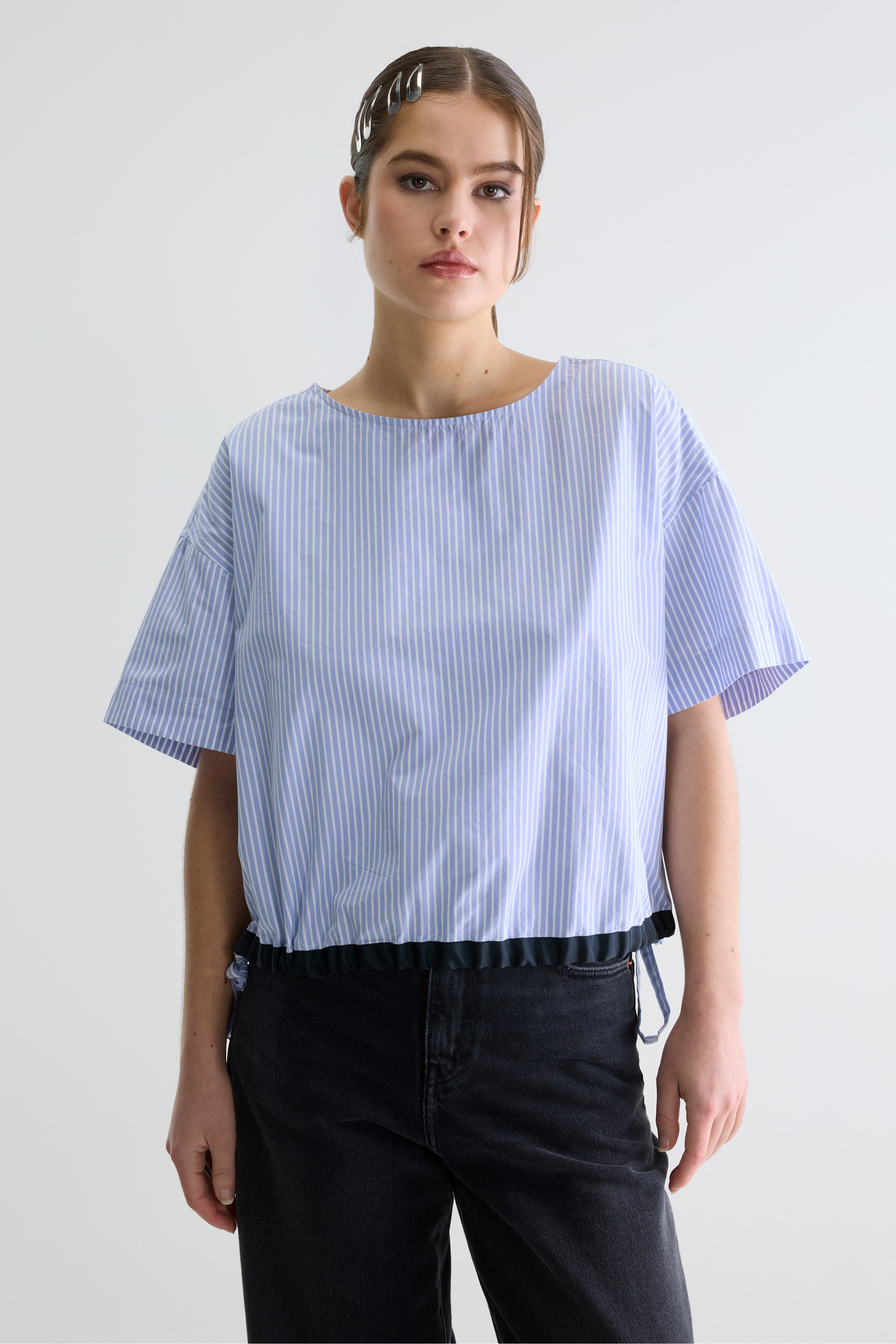 Gian relaxte blouse (261 / W / STRIPE F)