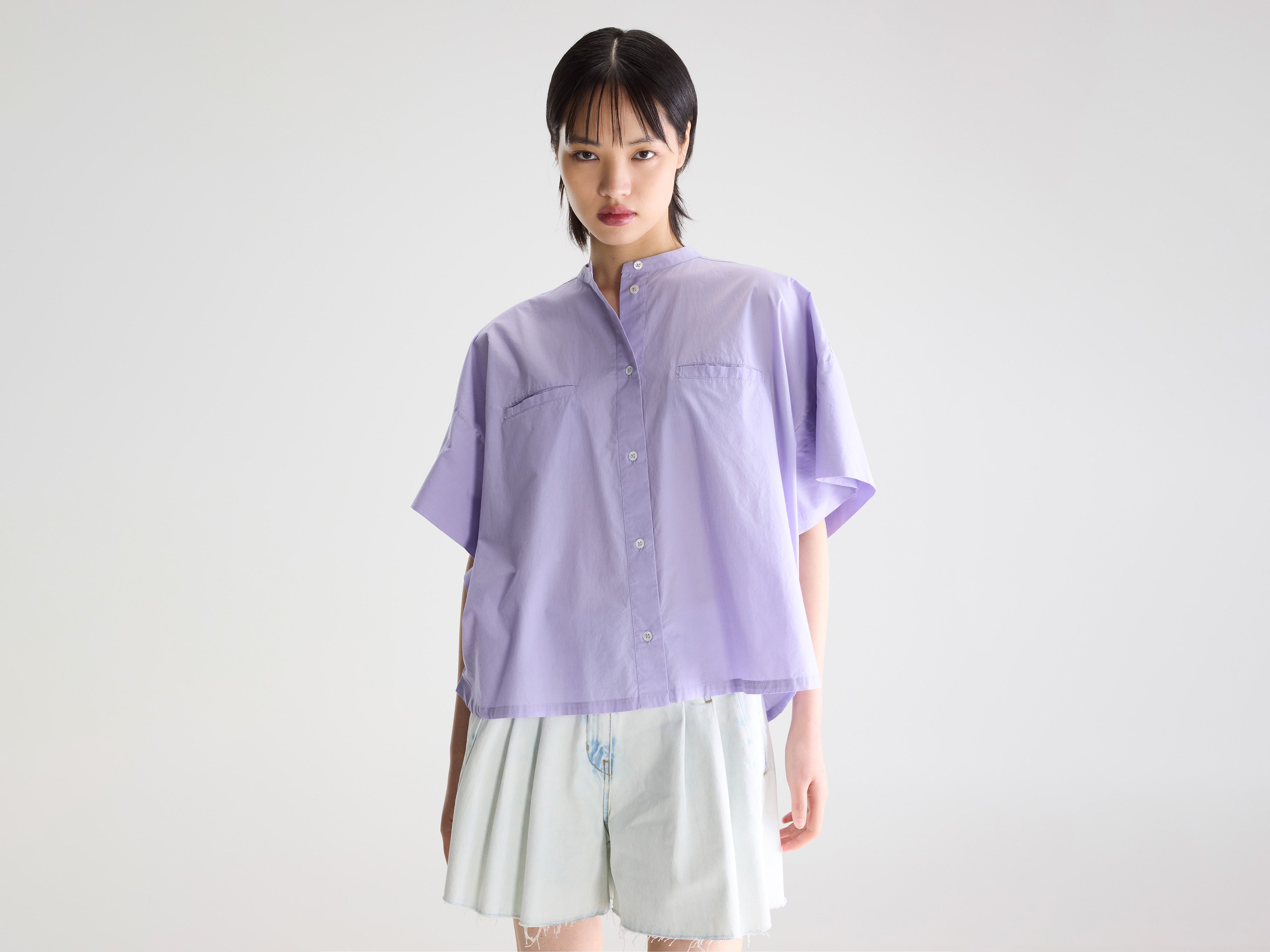 Cloe sleeveless shirt (261 / W / IRIS)