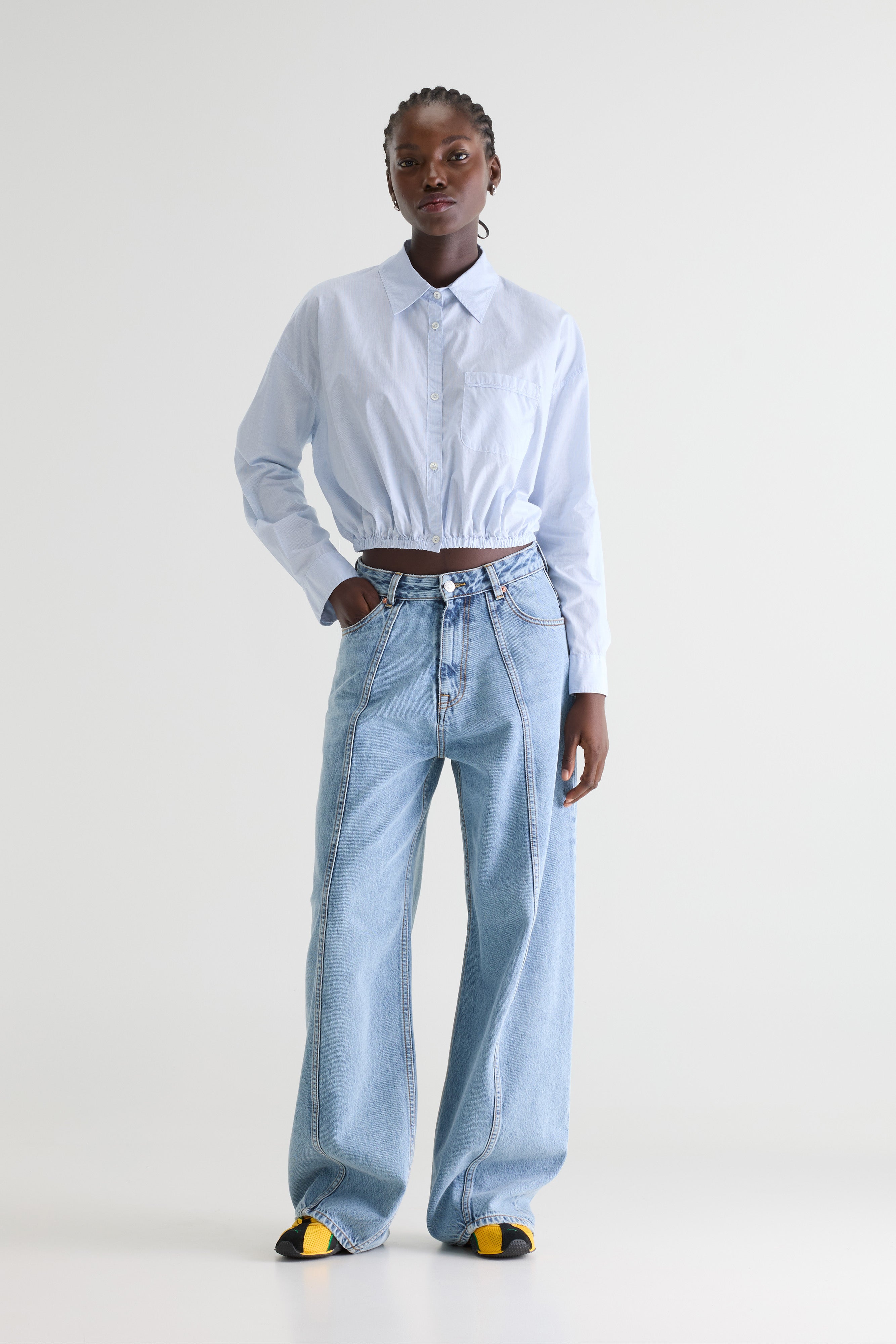 Gemma cropped shirt (261 / W / STRIPE G)
