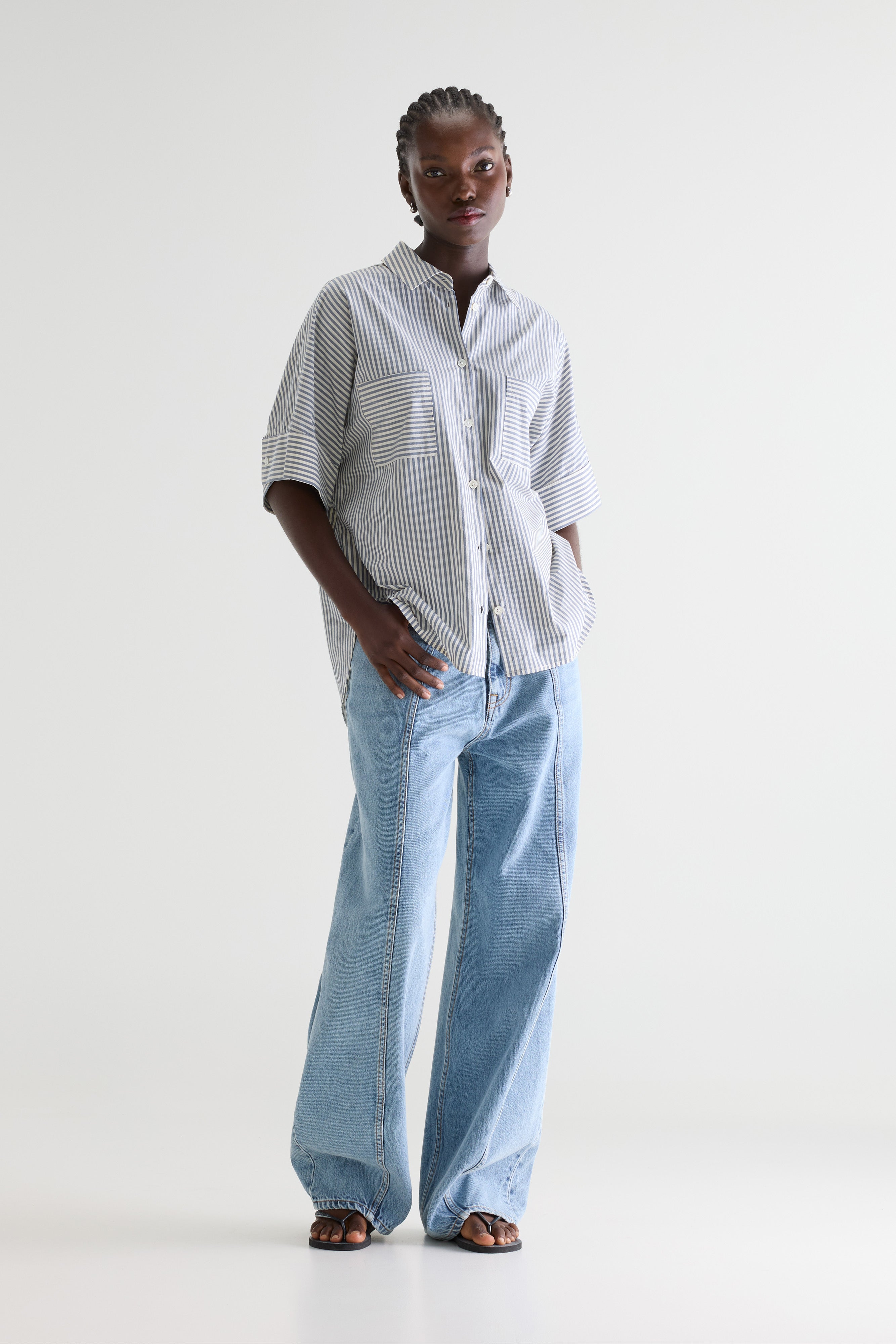 Chemise à manches courtes Jay (261 / W / STRIPE B)
