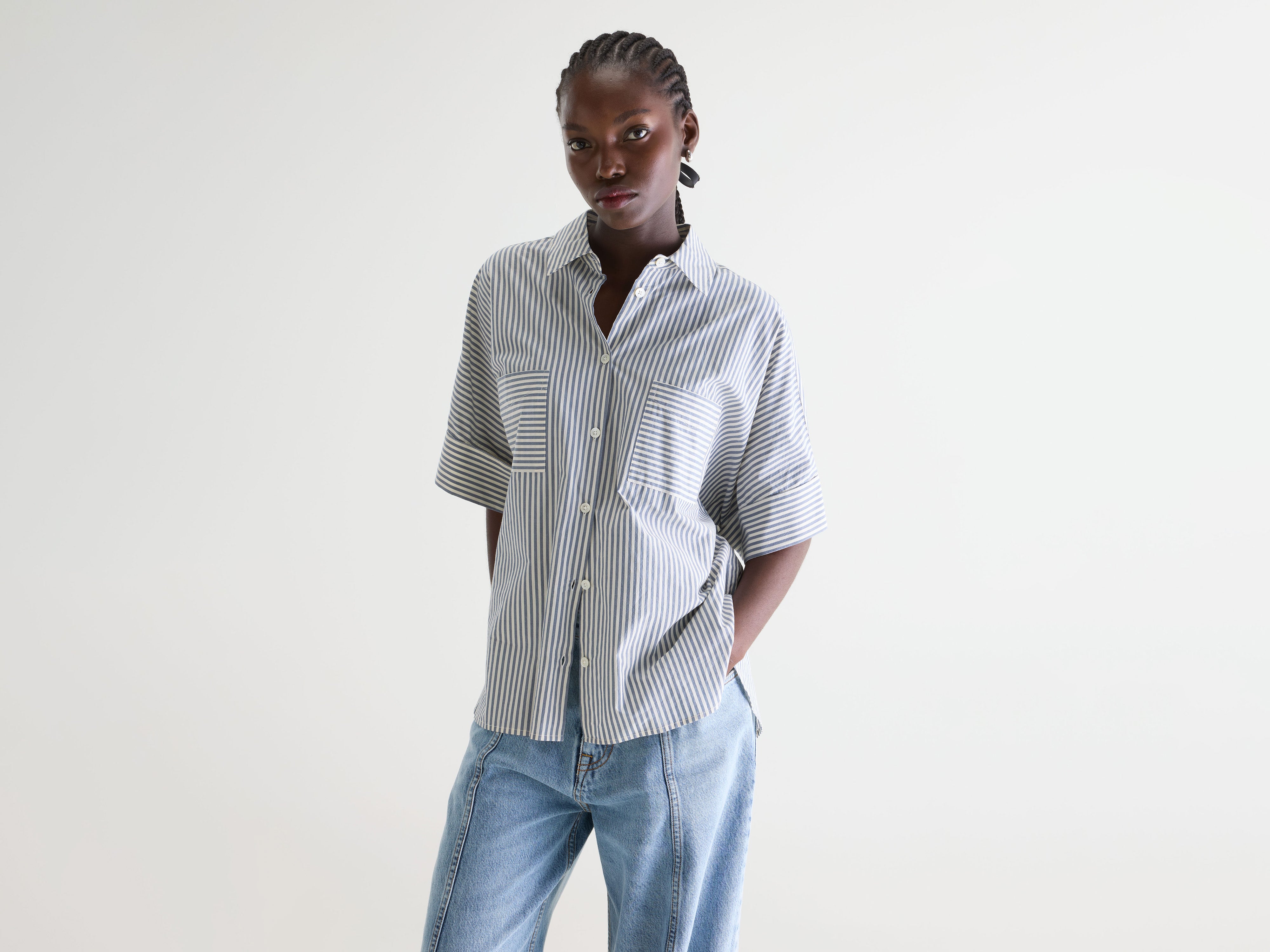 Chemise à manches courtes Jay (261 / W / STRIPE B)