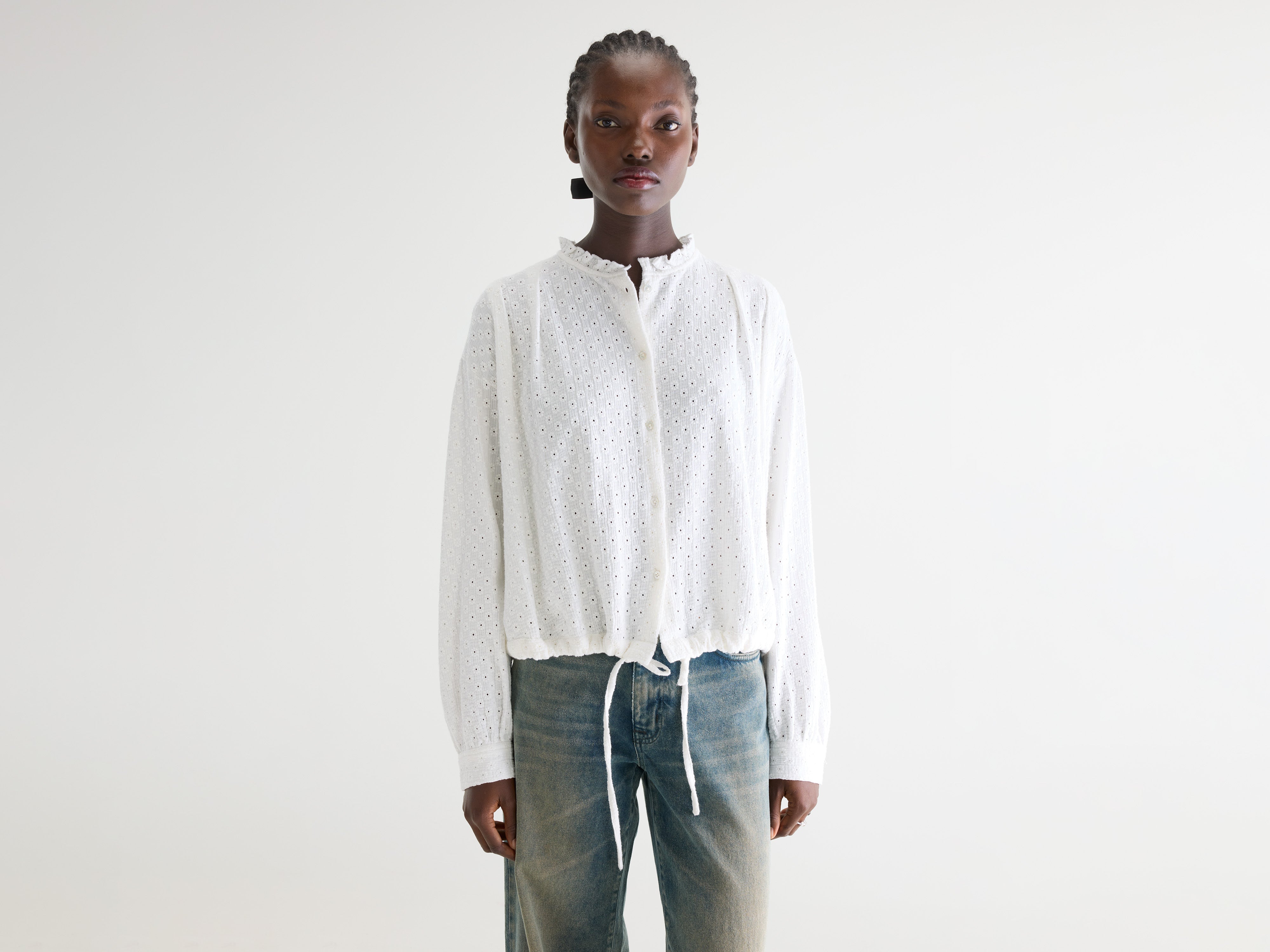 Chelsy embroidered blouse (261 / W / NATURAL)