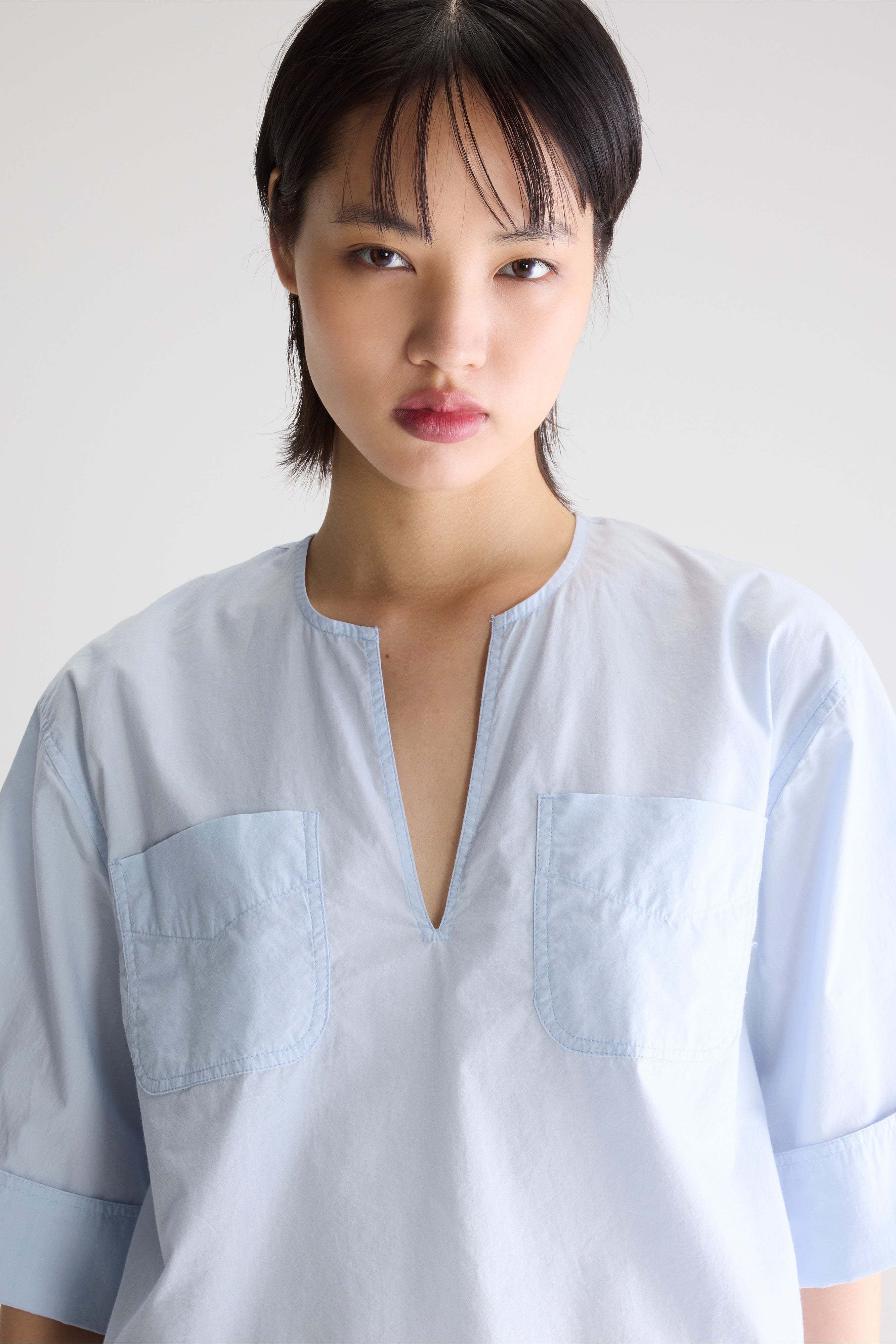 Chalk relaxed shirt (261 / W / MIST)