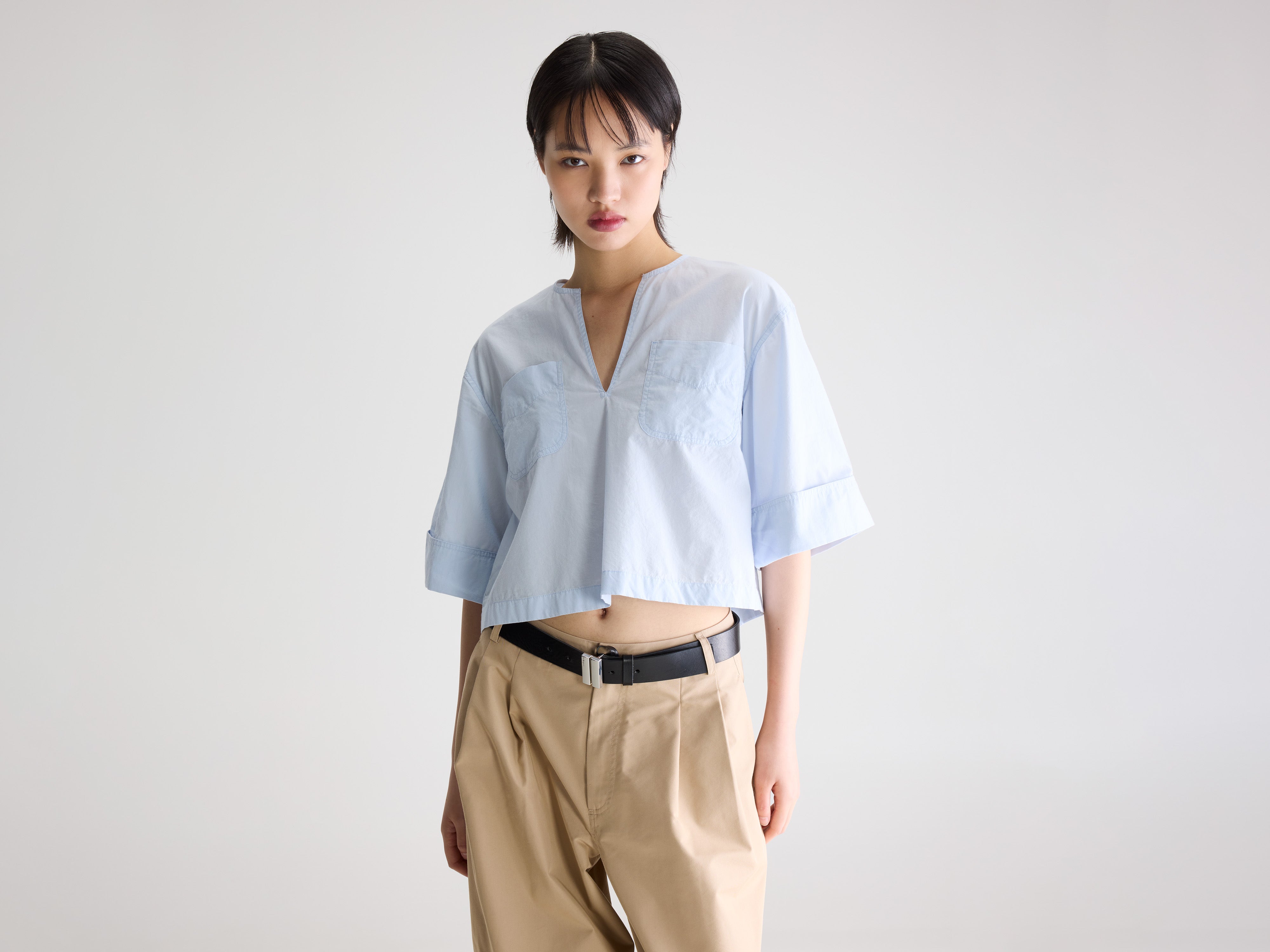 Chalk relaxed shirt (261 / W / MIST)