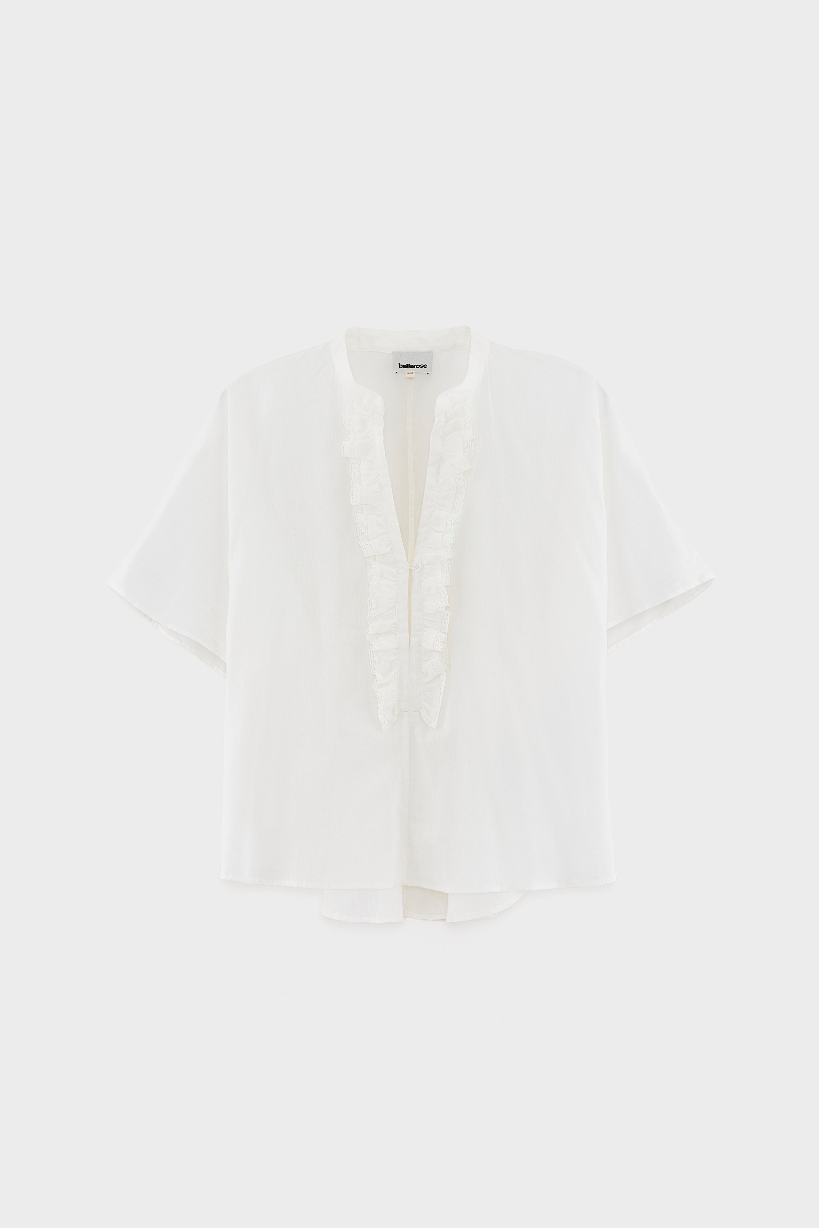 Dahlia ruffled blouse (261 / W / WHITE)