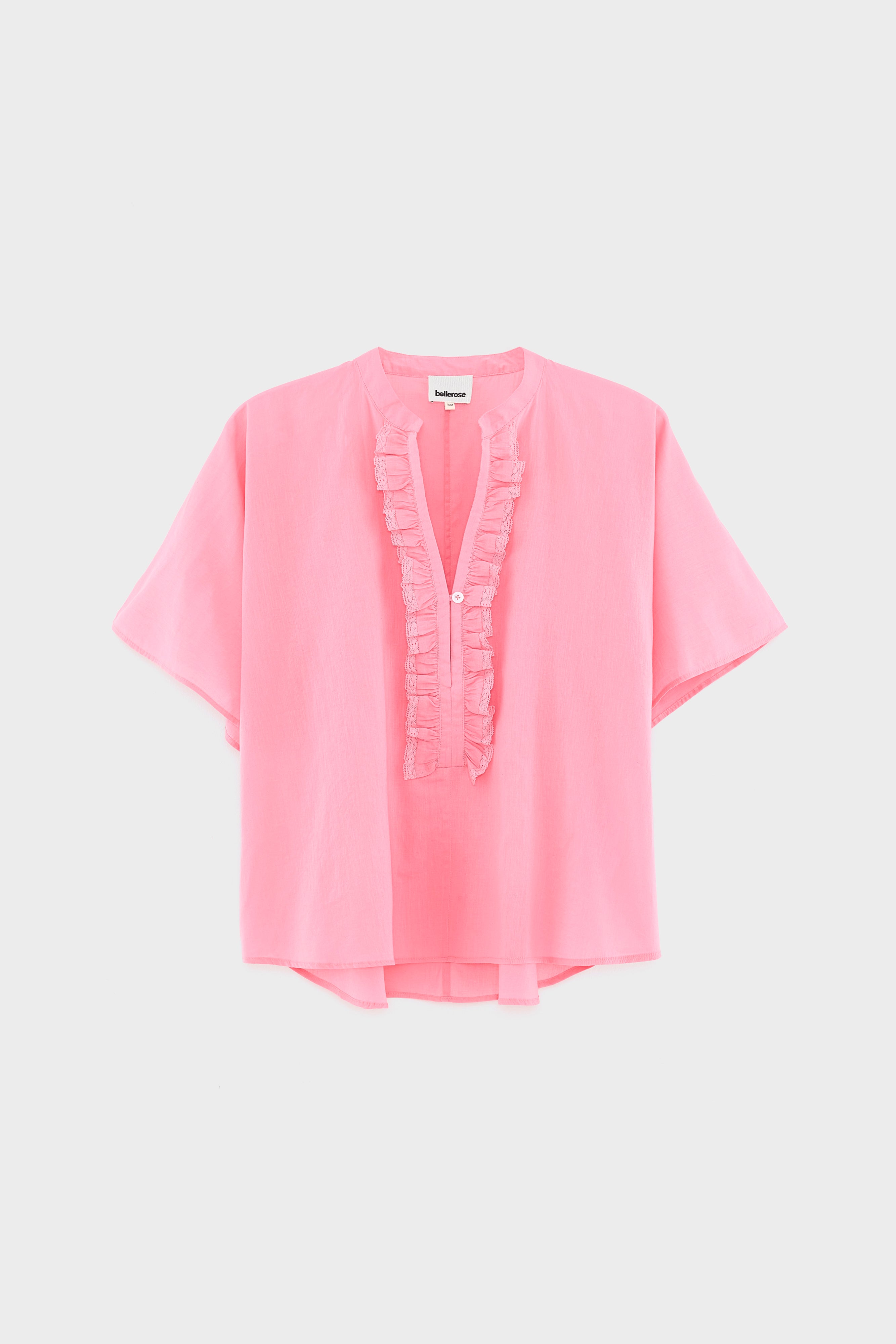 Dahlia ruffled blouse (261 / W / GERANIUM)